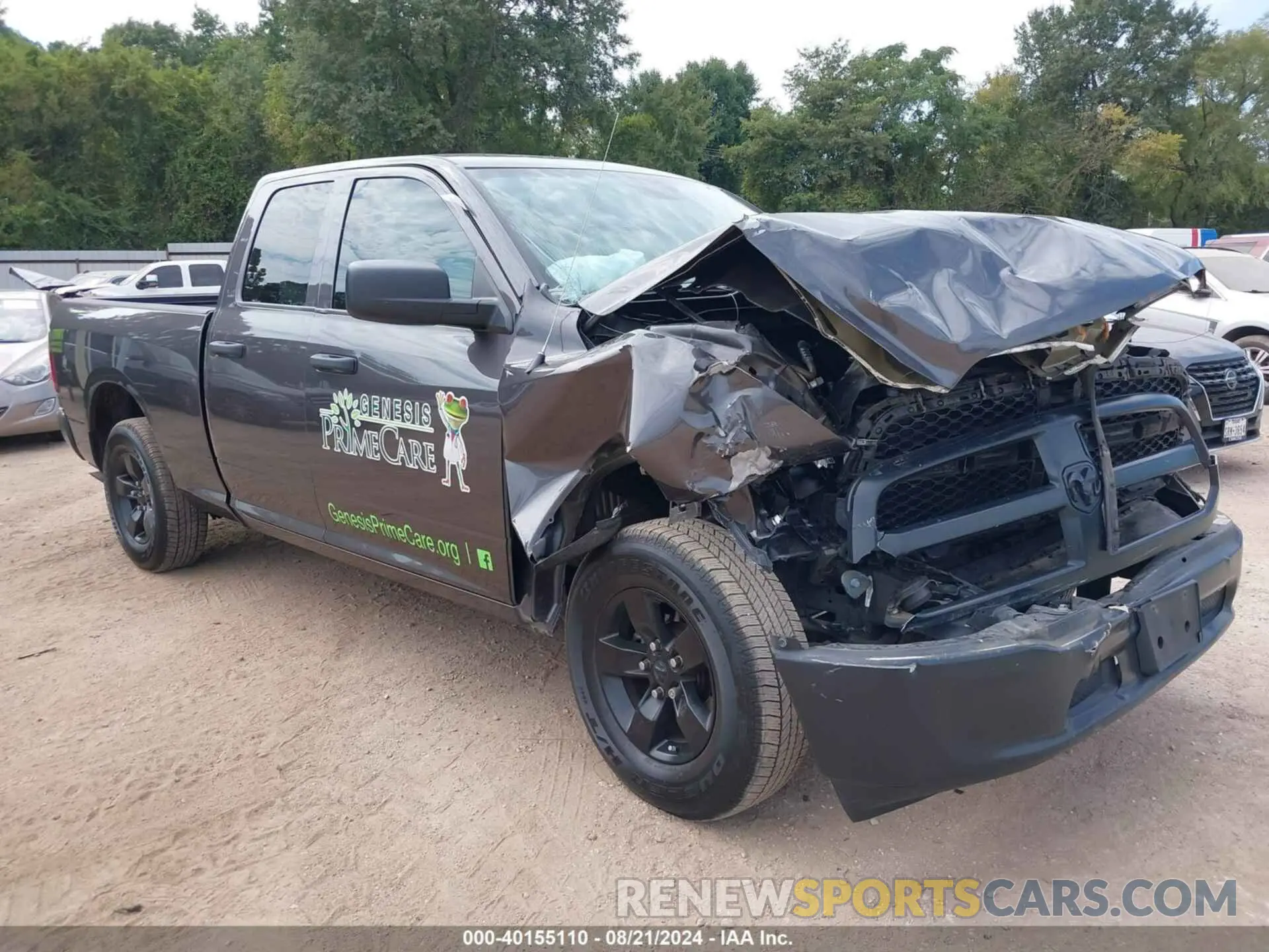 1 Photograph of a damaged car 1C6RR6FG6MS563480 RAM 1500 CLASSIC 2021
