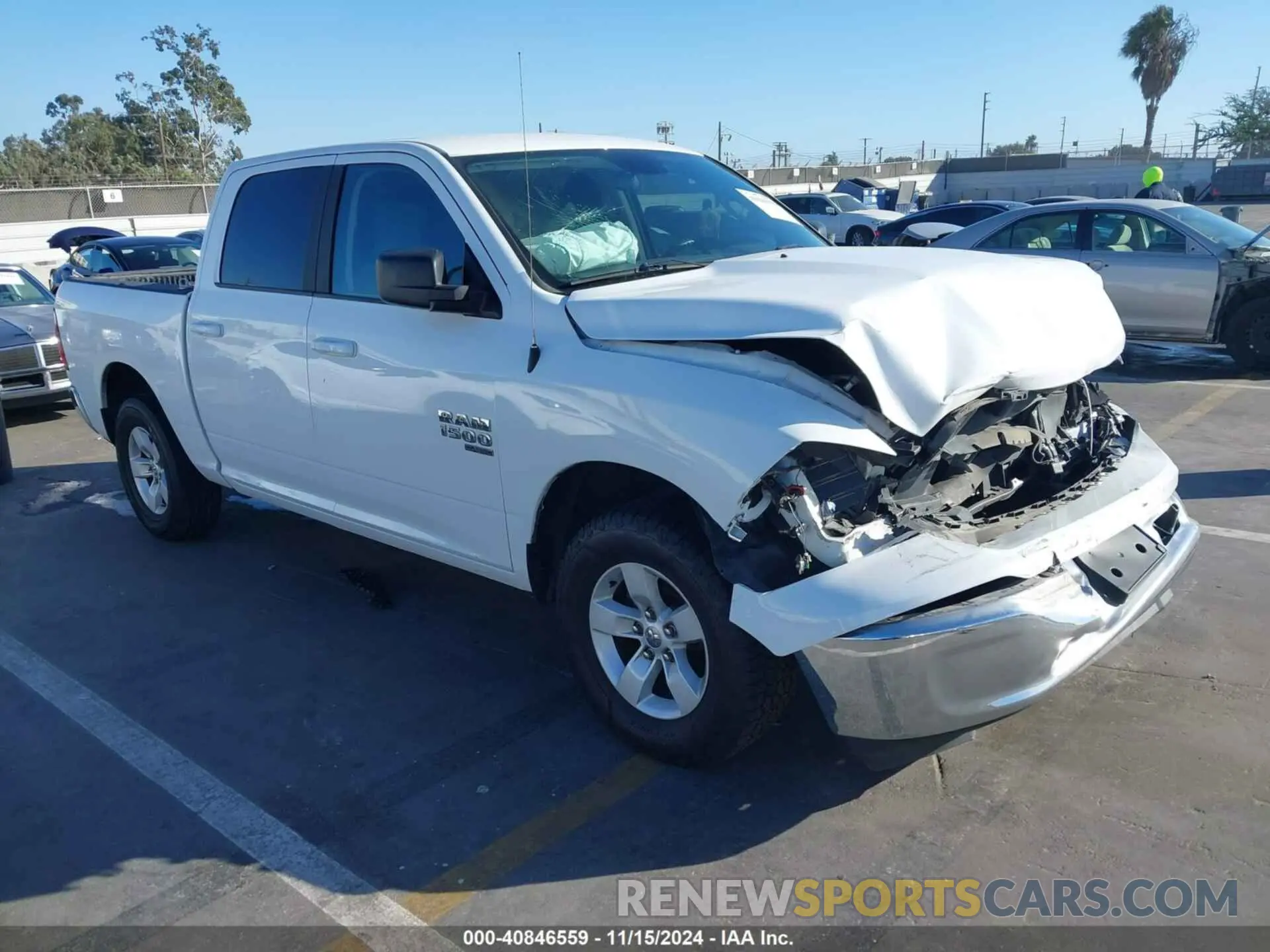 1 Photograph of a damaged car 1C6RR6LG3MS530375 RAM 1500 CLASSIC 2021