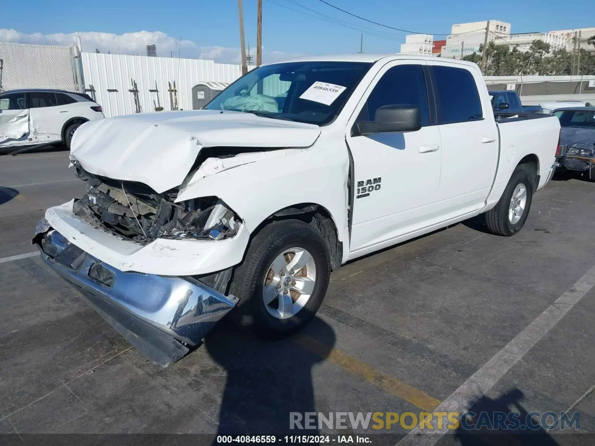 2 Photograph of a damaged car 1C6RR6LG3MS530375 RAM 1500 CLASSIC 2021
