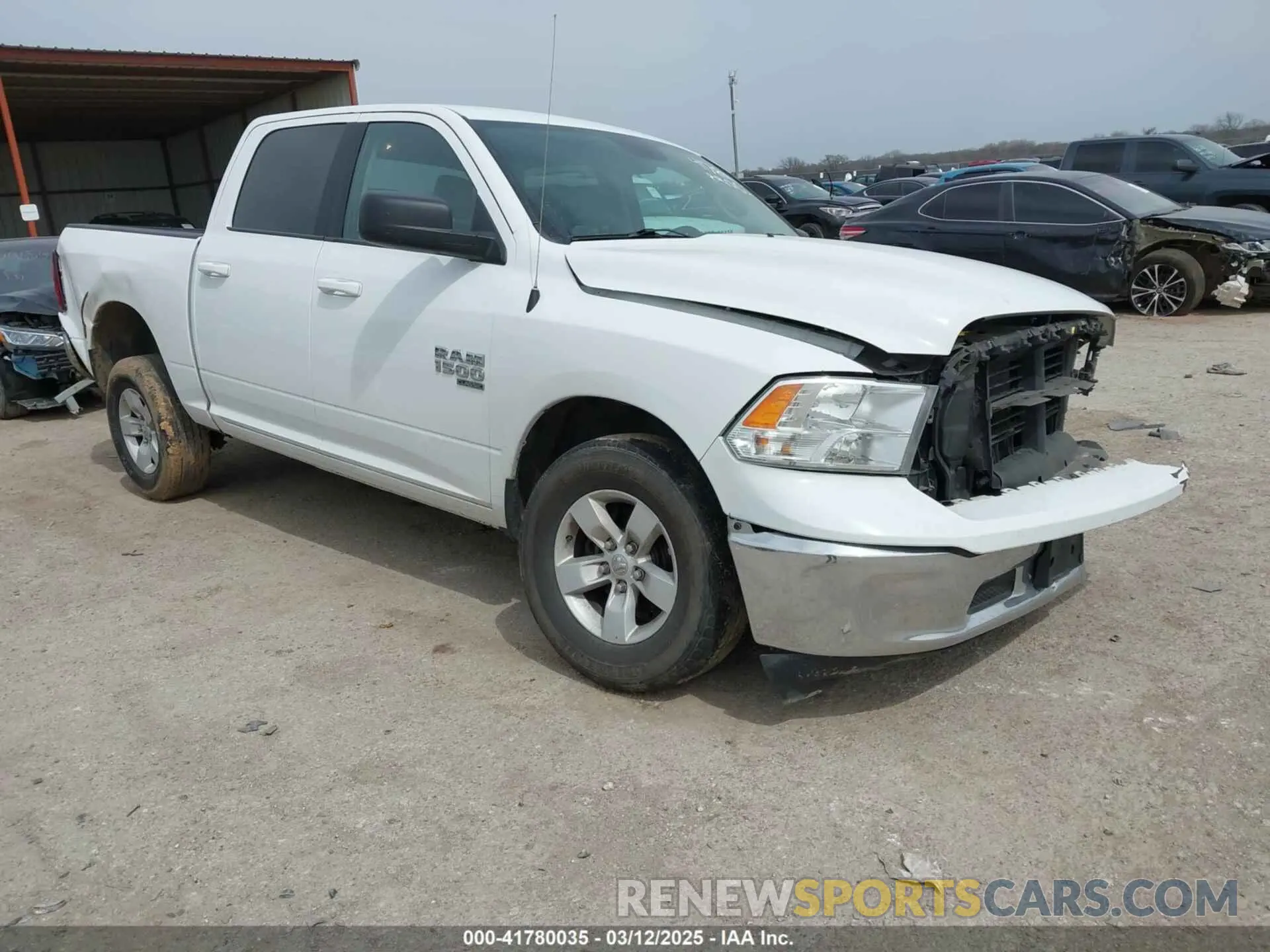 1 Photograph of a damaged car 1C6RR6LGXMS539333 RAM 1500 CLASSIC 2021
