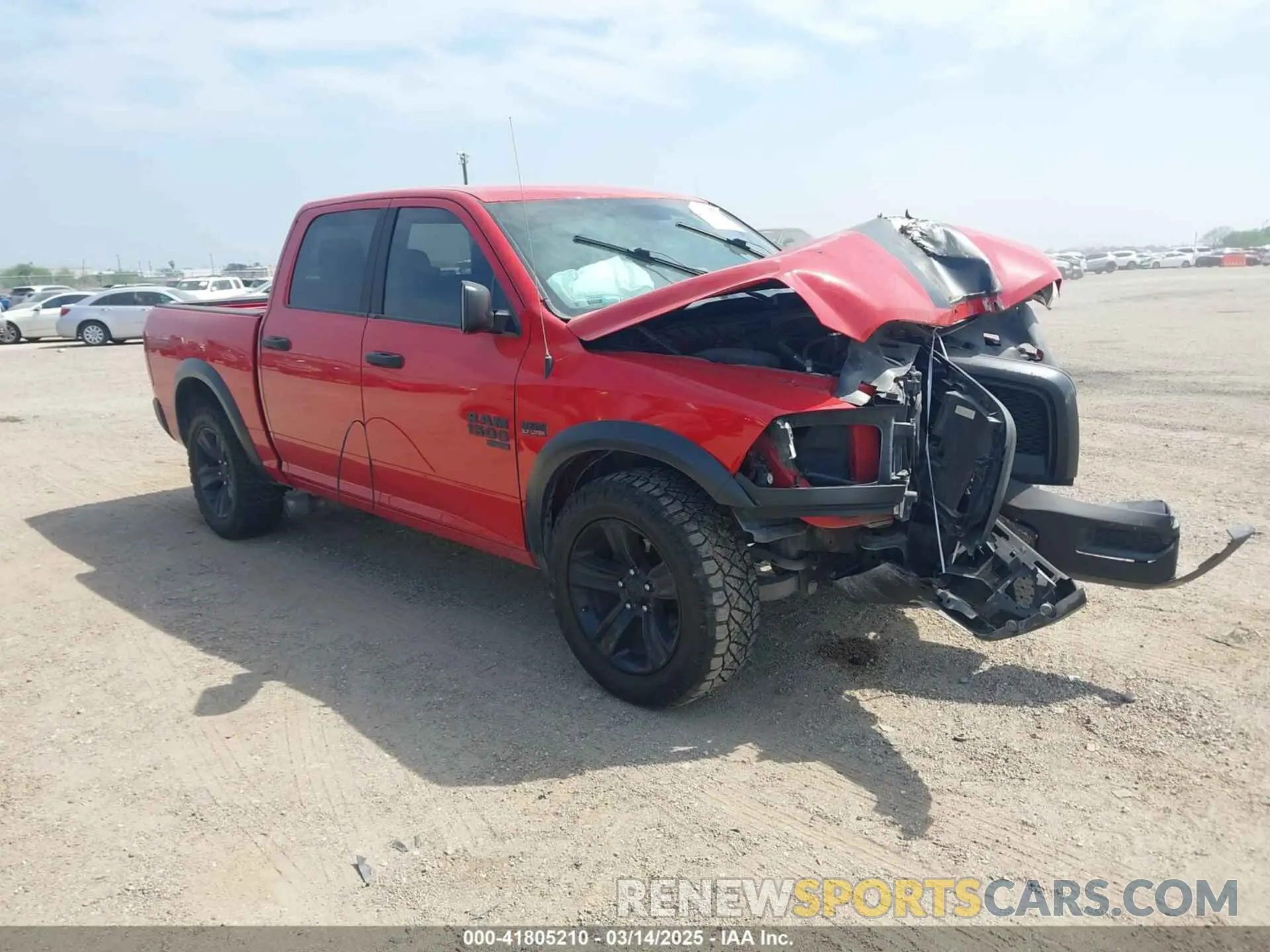 1 Photograph of a damaged car 1C6RR6LTXMS560440 RAM 1500 CLASSIC 2021