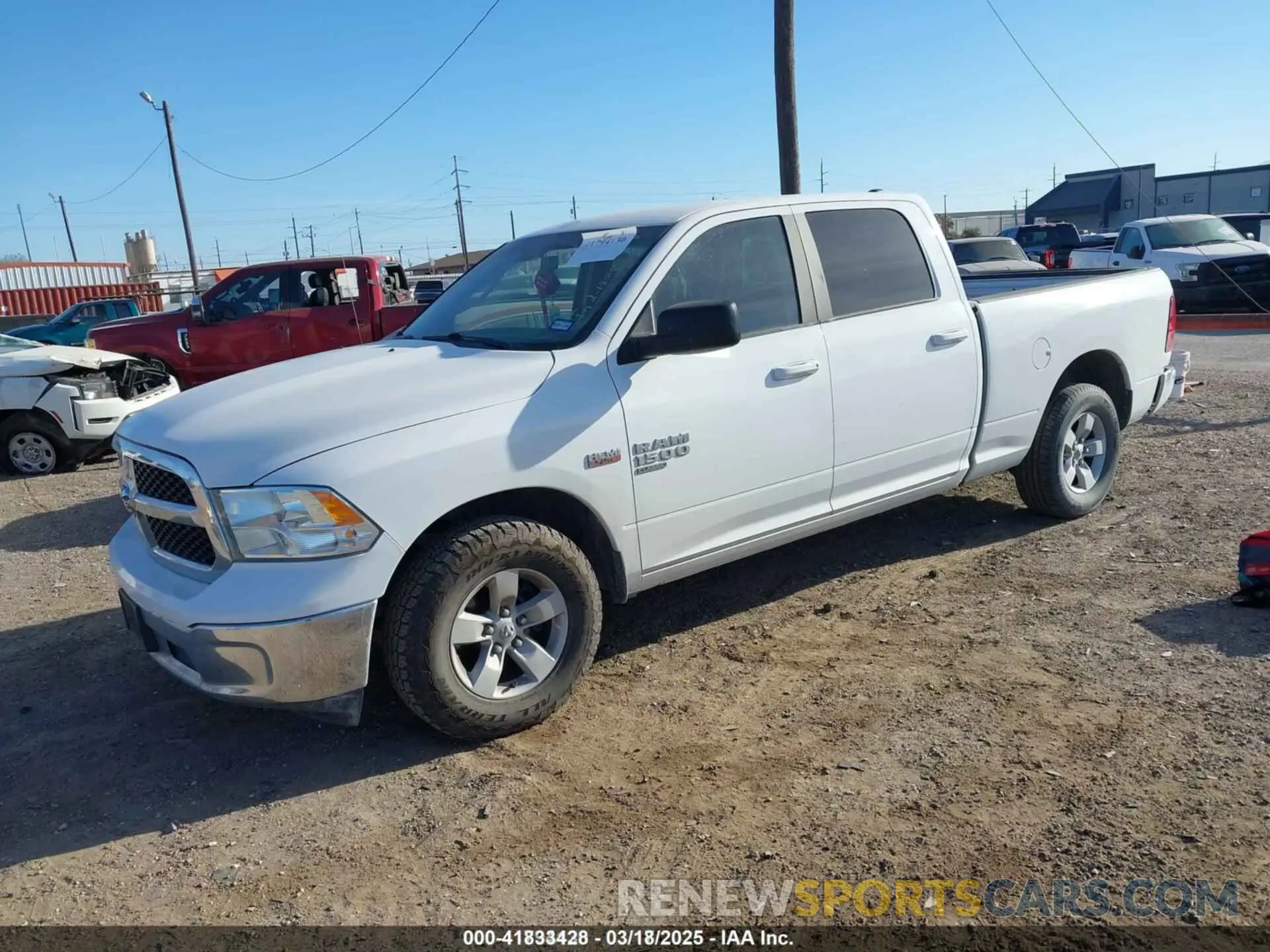 2 Photograph of a damaged car 1C6RR6TT7MS517593 RAM 1500 CLASSIC 2021