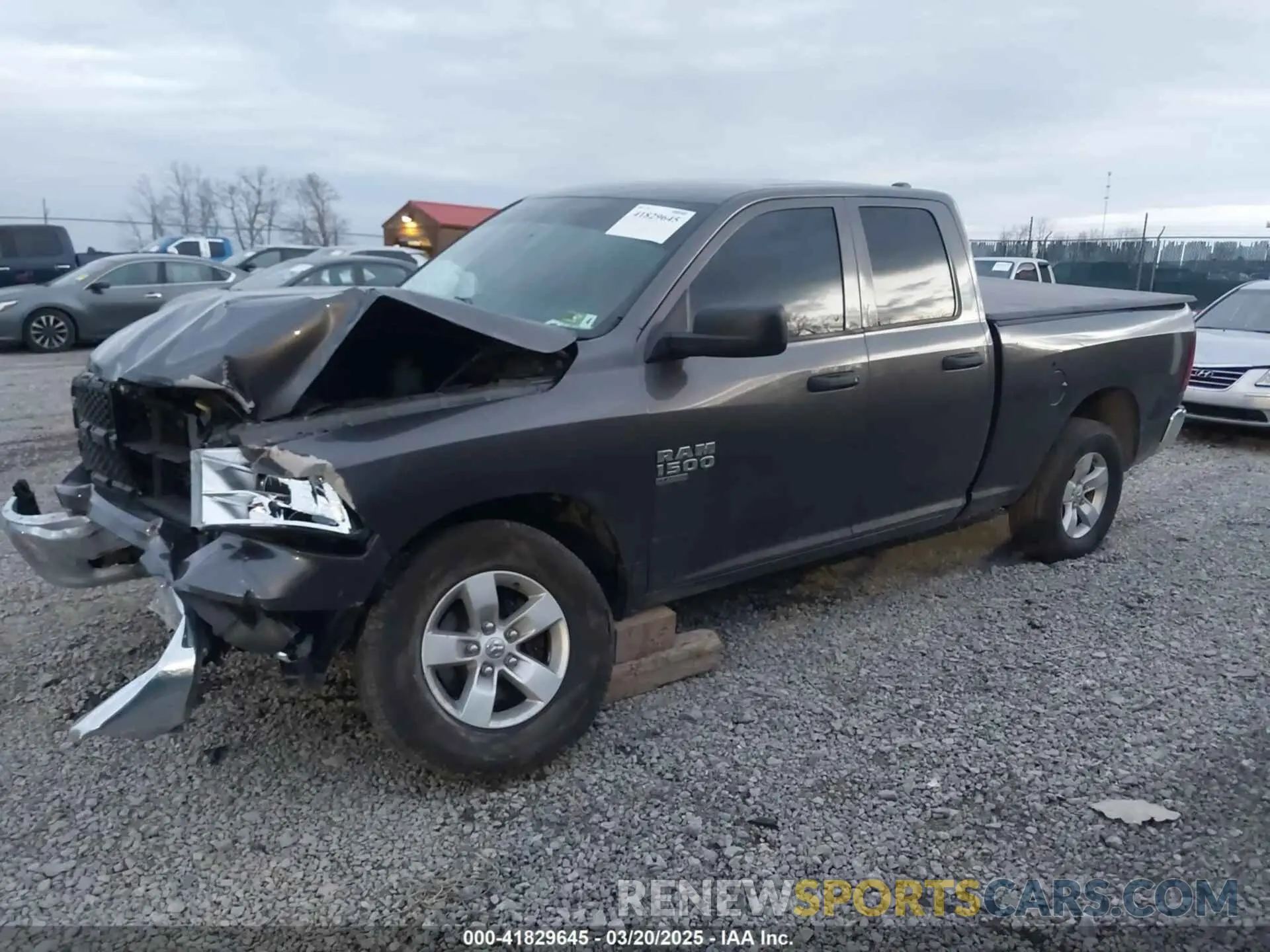 2 Photograph of a damaged car 1C6RR7FGXMS515681 RAM 1500 CLASSIC 2021