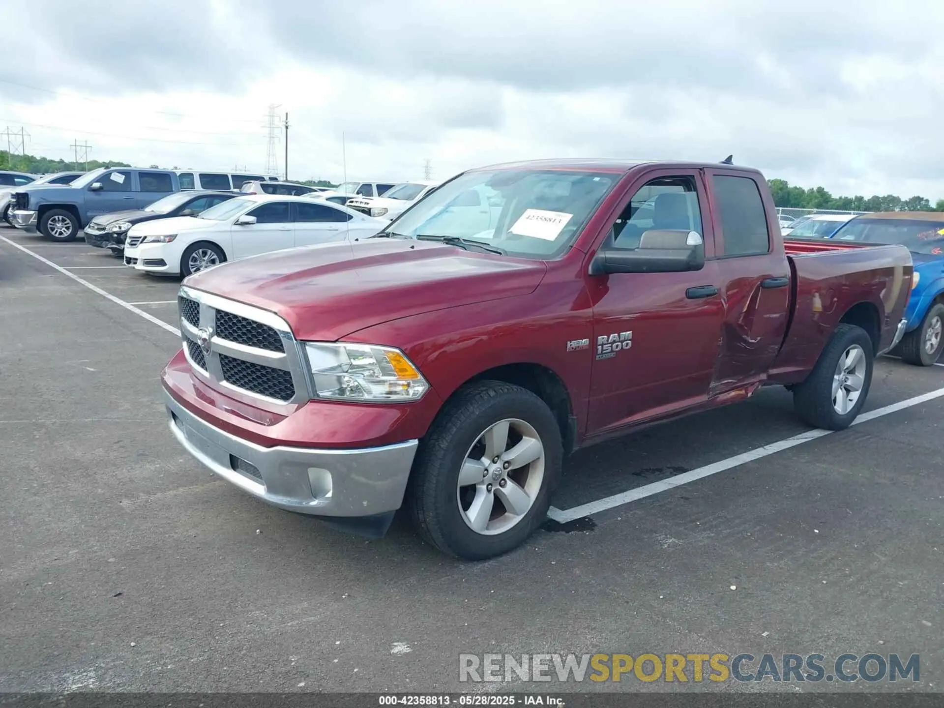 2 Photograph of a damaged car 1C6RR7FT6MS579178 RAM 1500 CLASSIC 2021