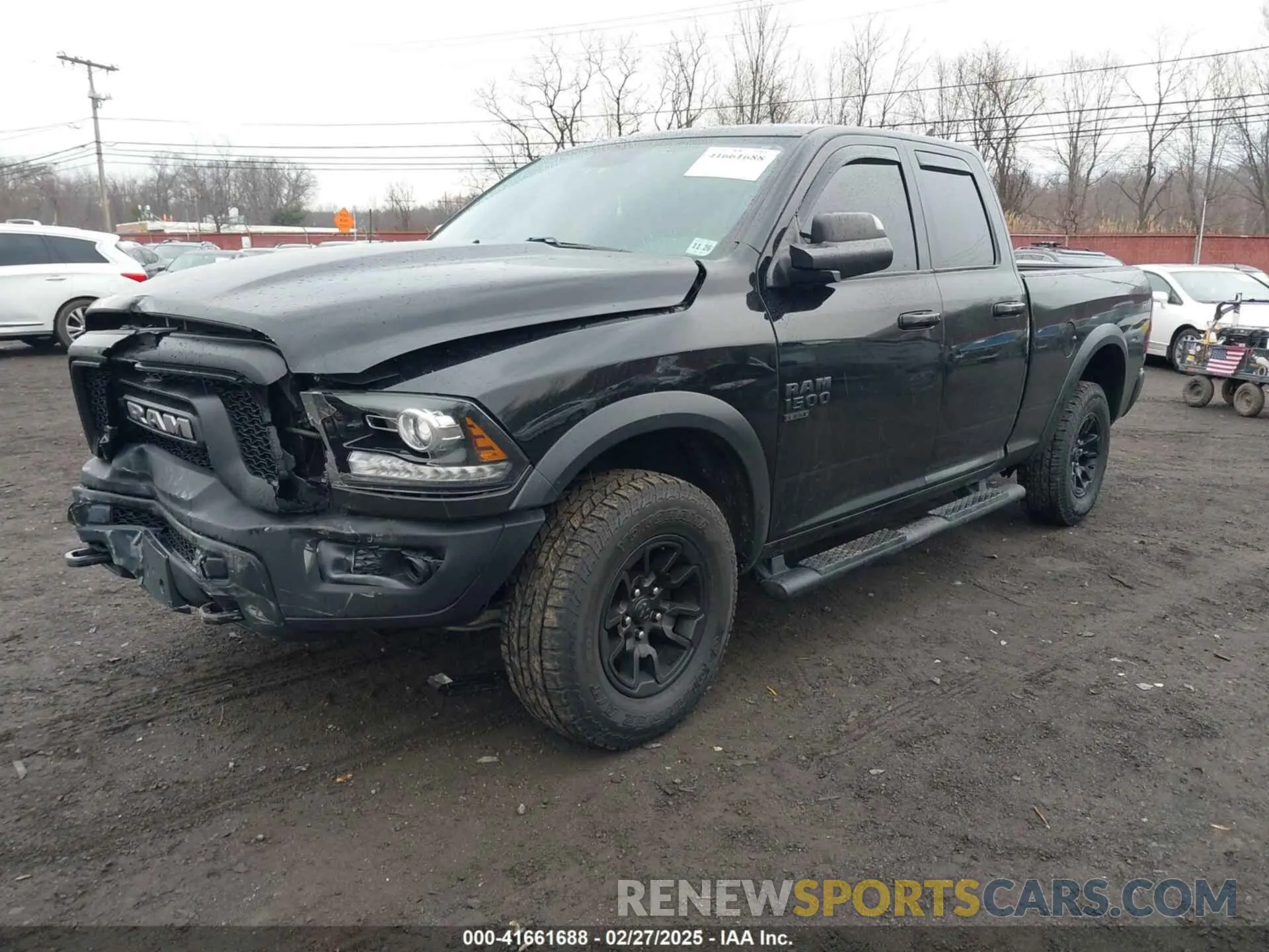 2 Photograph of a damaged car 1C6RR7GG0MS555492 RAM 1500 CLASSIC 2021