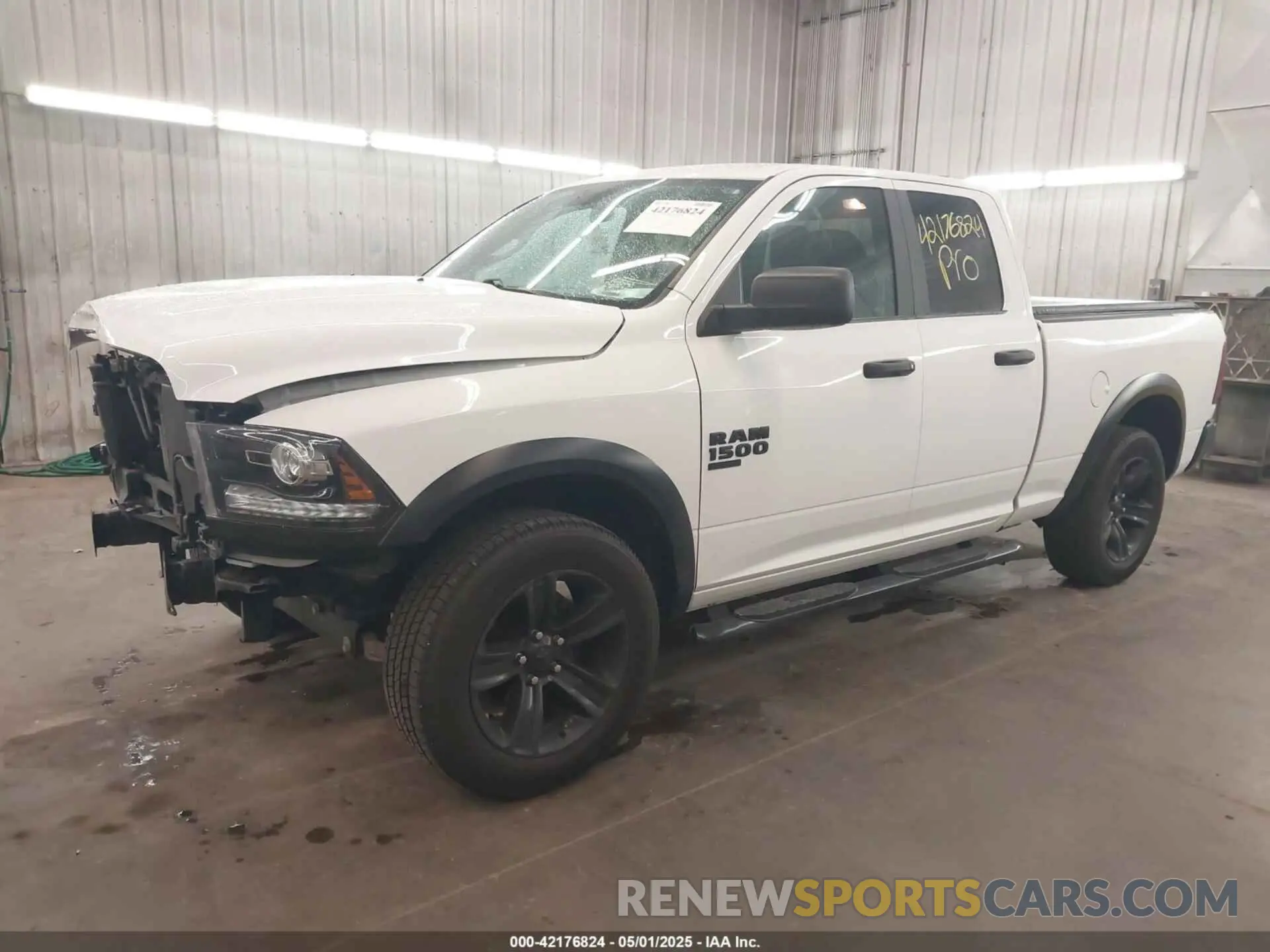 2 Photograph of a damaged car 1C6RR7GG0MS577475 RAM 1500 CLASSIC 2021