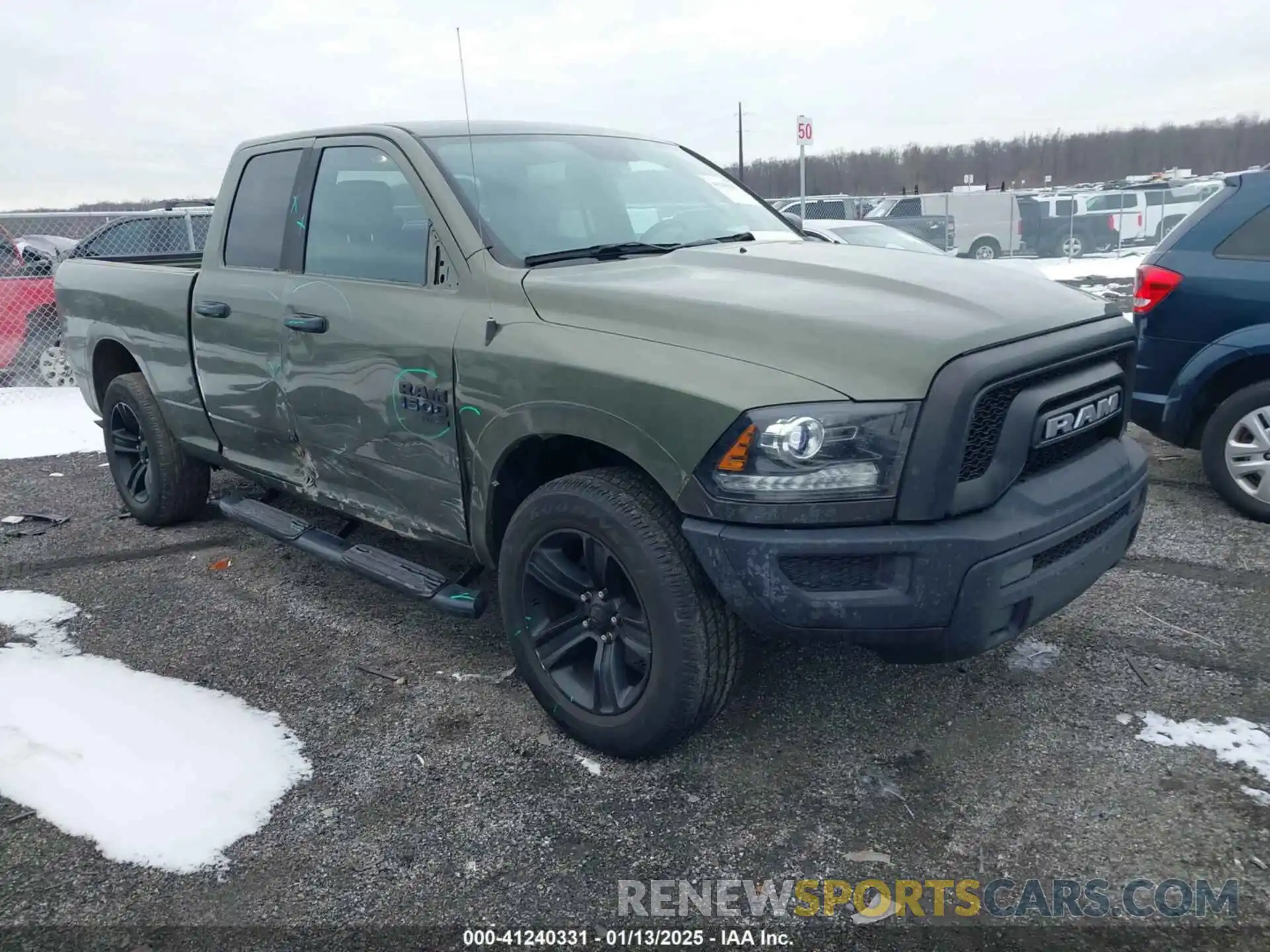 1 Photograph of a damaged car 1C6RR7GG1MS531086 RAM 1500 CLASSIC 2021