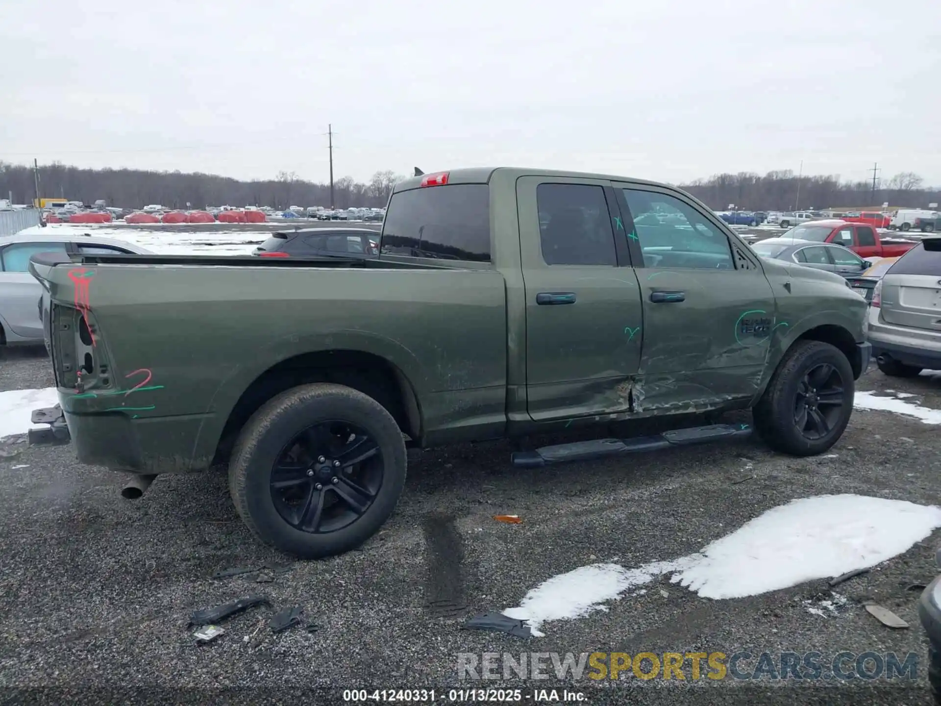 13 Photograph of a damaged car 1C6RR7GG1MS531086 RAM 1500 CLASSIC 2021