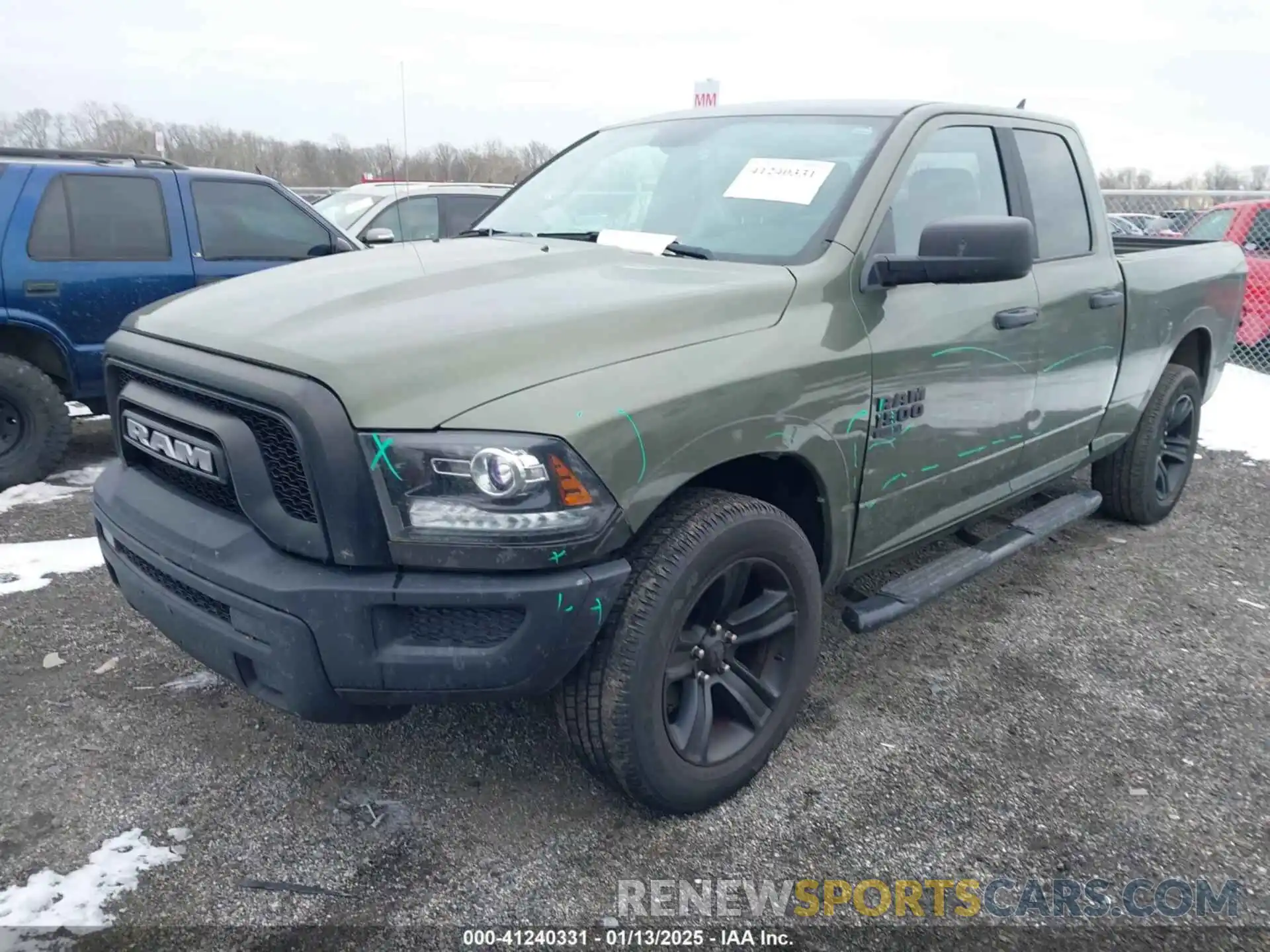 2 Photograph of a damaged car 1C6RR7GG1MS531086 RAM 1500 CLASSIC 2021