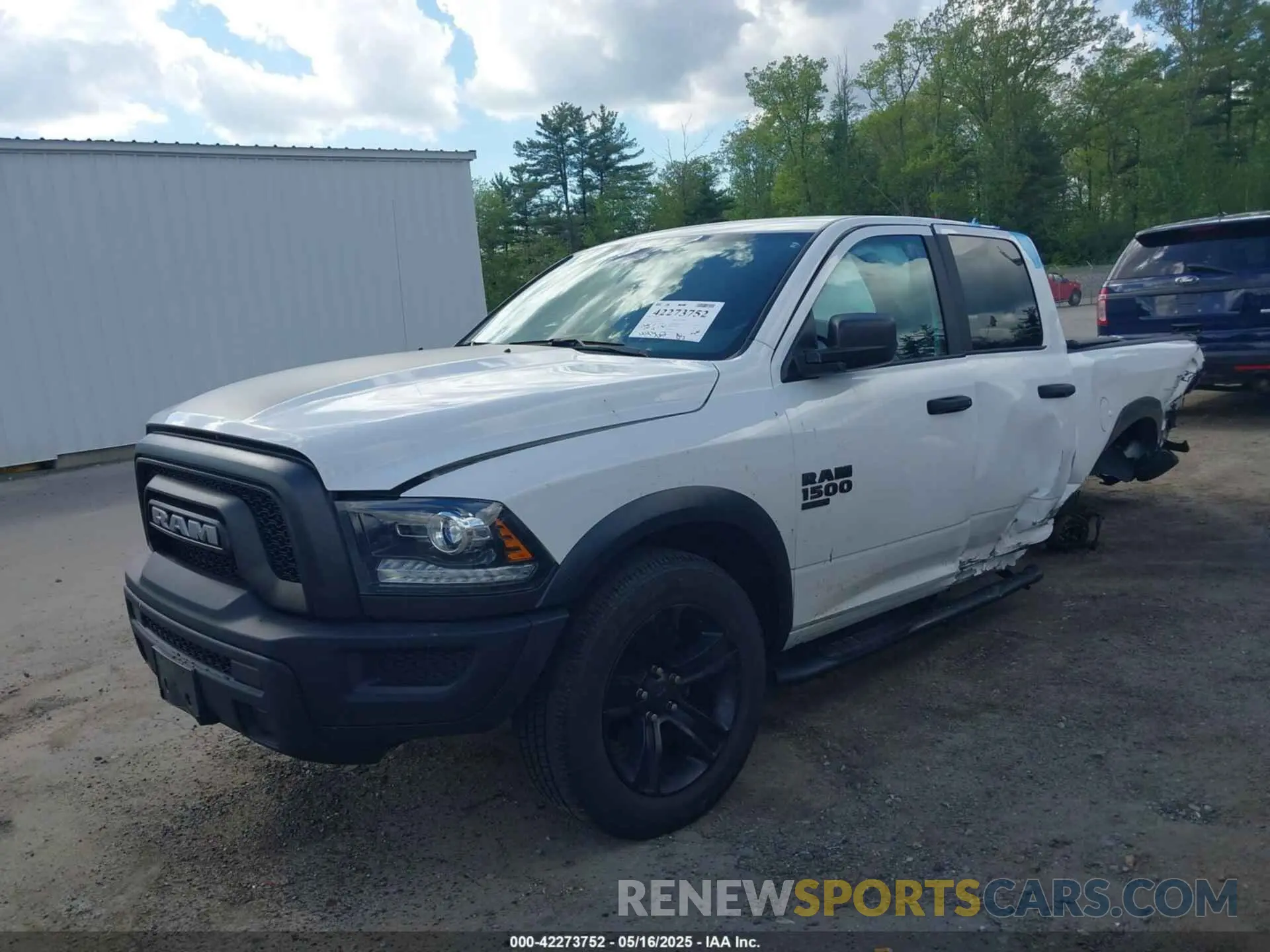 2 Photograph of a damaged car 1C6RR7GG6MS554802 RAM 1500 CLASSIC 2021