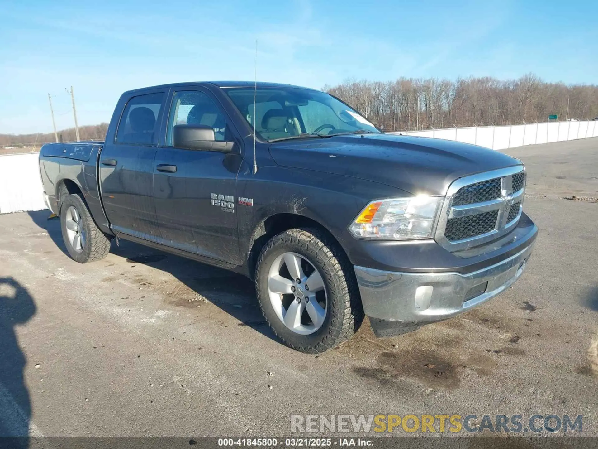 1 Photograph of a damaged car 1C6RR7KT4MS560280 RAM 1500 CLASSIC 2021