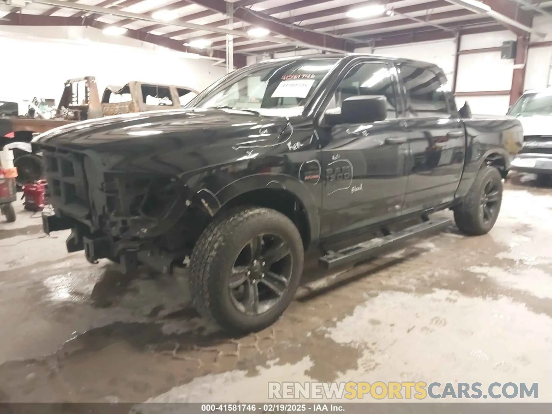 2 Photograph of a damaged car 1C6RR7LT1MS535500 RAM 1500 CLASSIC 2021
