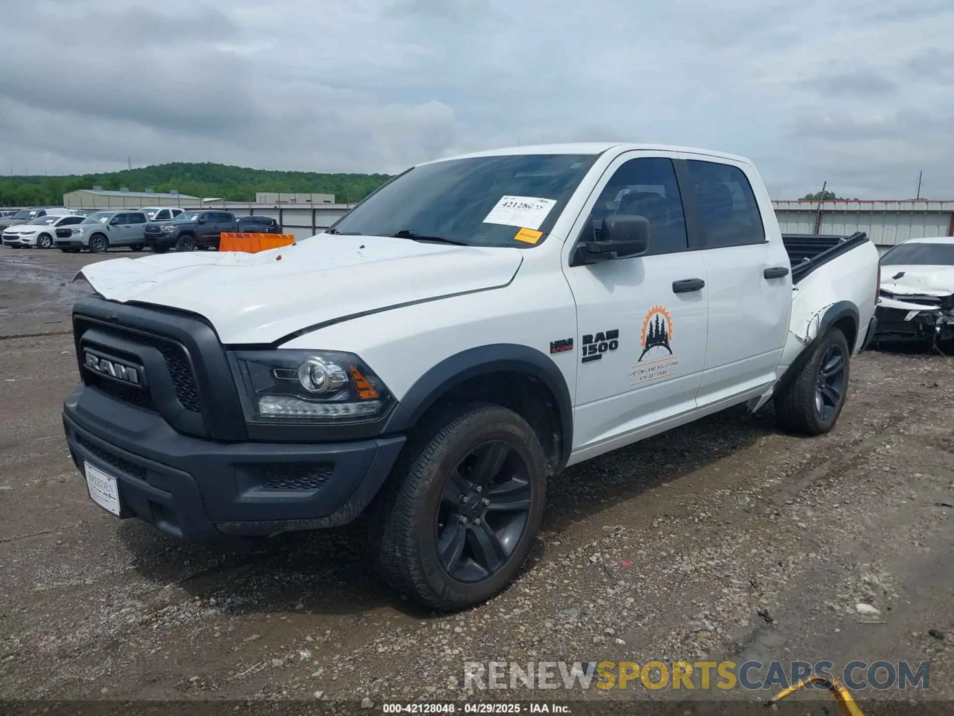 2 Photograph of a damaged car 1C6RR7LT6MS516828 RAM 1500 CLASSIC 2021