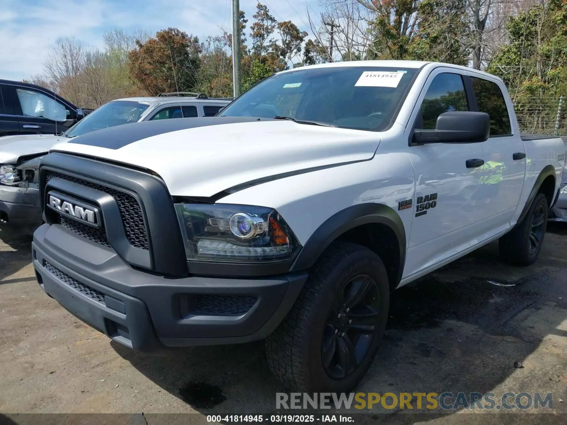 2 Photograph of a damaged car 1C6RR7LT8MS528592 RAM 1500 CLASSIC 2021