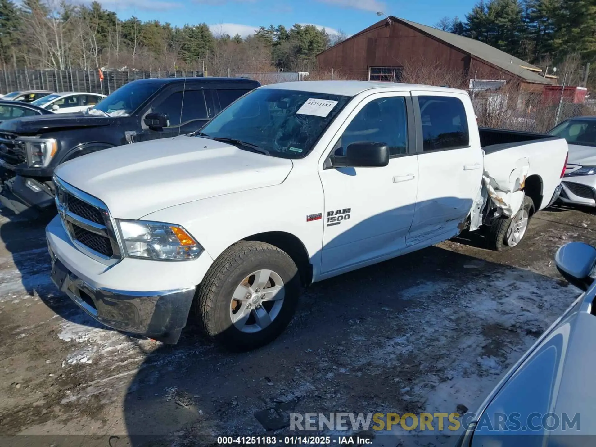 2 Photograph of a damaged car 1C6RR7TT6MS521933 RAM 1500 CLASSIC 2021