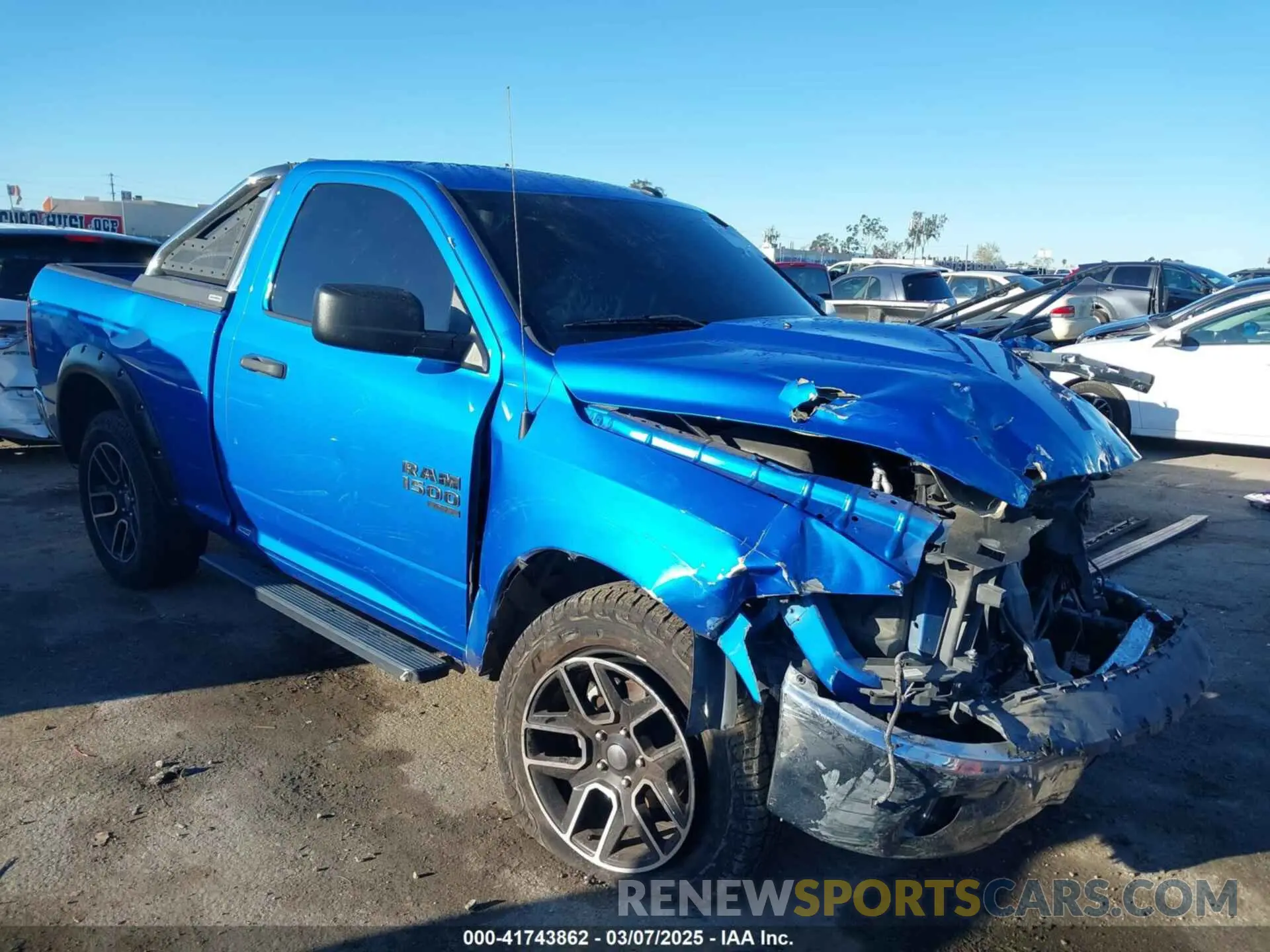 1 Photograph of a damaged car 3C6JR7AG7MG599700 RAM 1500 CLASSIC 2021