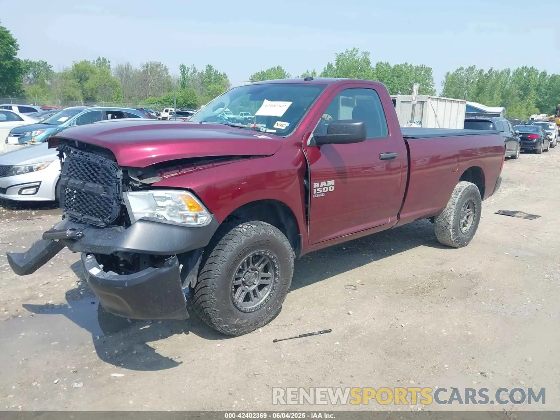 2 Photograph of a damaged car 3C6JR7DG7MG643643 RAM 1500 CLASSIC 2021