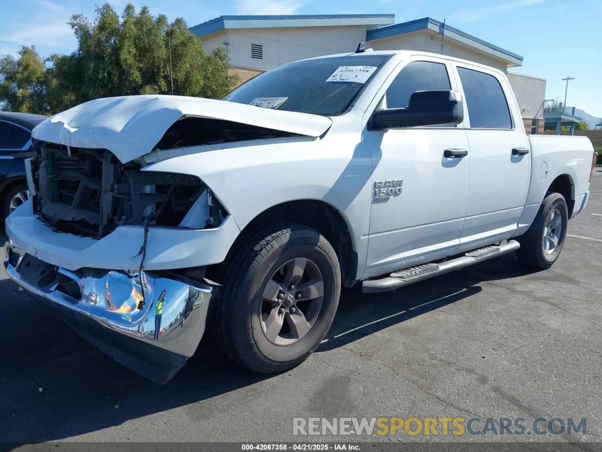 2 Photograph of a damaged car 3C6RR6KG2MG670300 RAM 1500 CLASSIC 2021