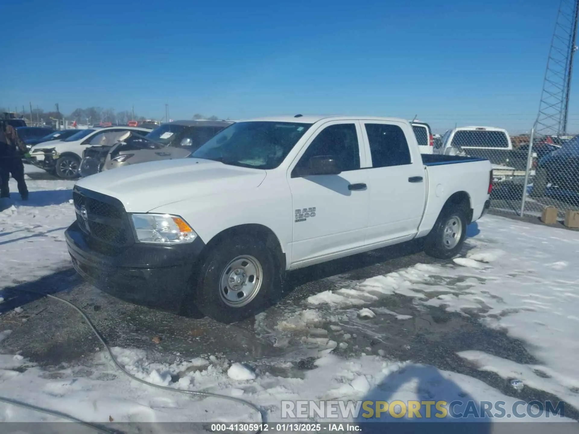 2 Photograph of a damaged car 3C6RR6KG5MG708229 RAM 1500 CLASSIC 2021