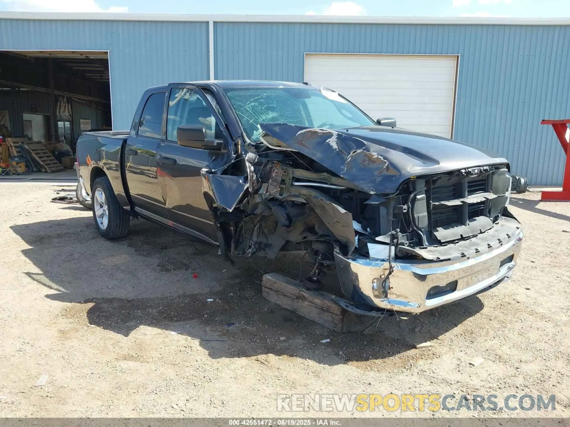 1 Photograph of a damaged car 3C6RR6KT6MG526617 RAM 1500 CLASSIC 2021