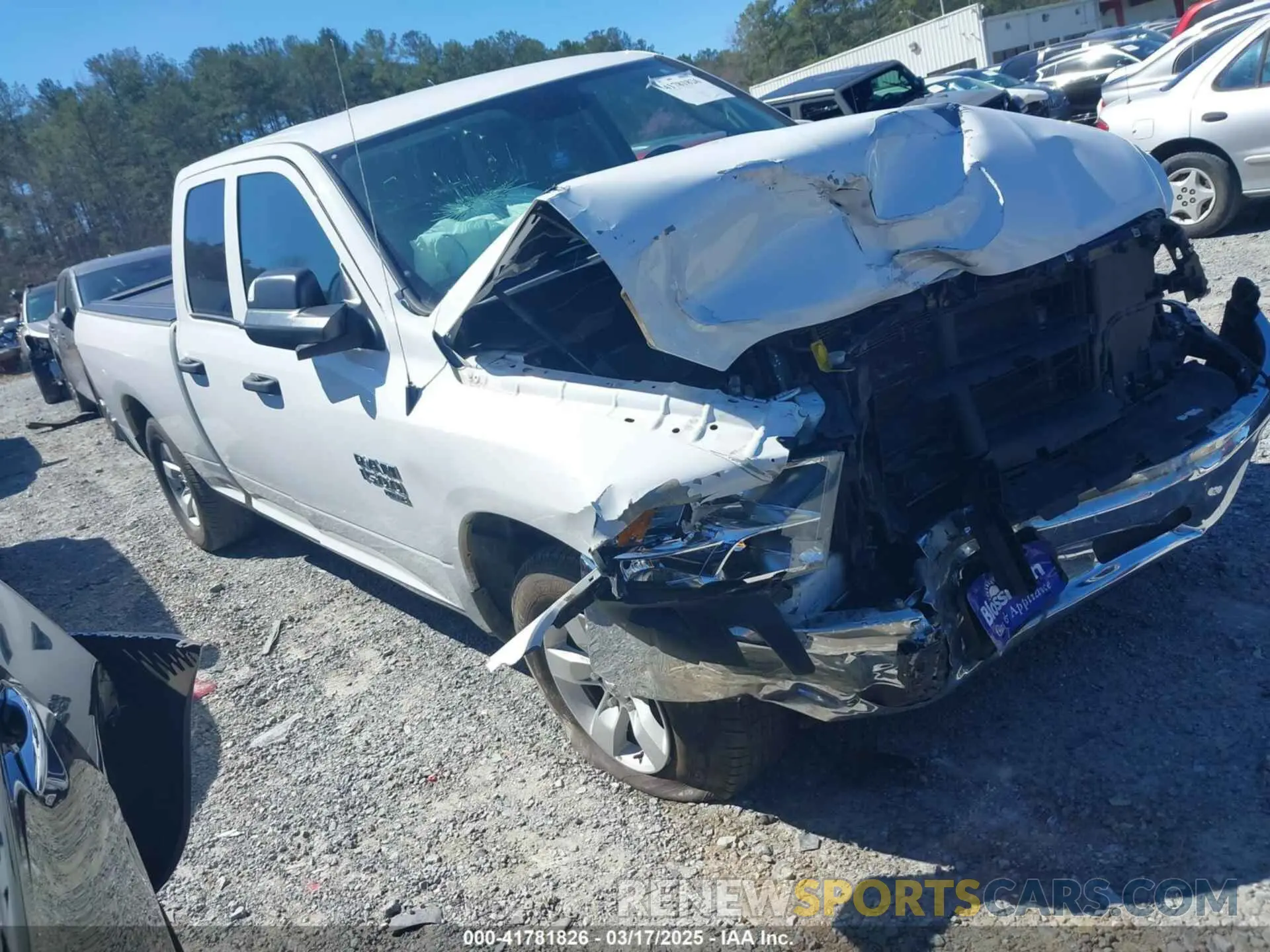 1 Photograph of a damaged car 1C6RR6FG4NS171163 RAM 1500 CLASSIC 2022