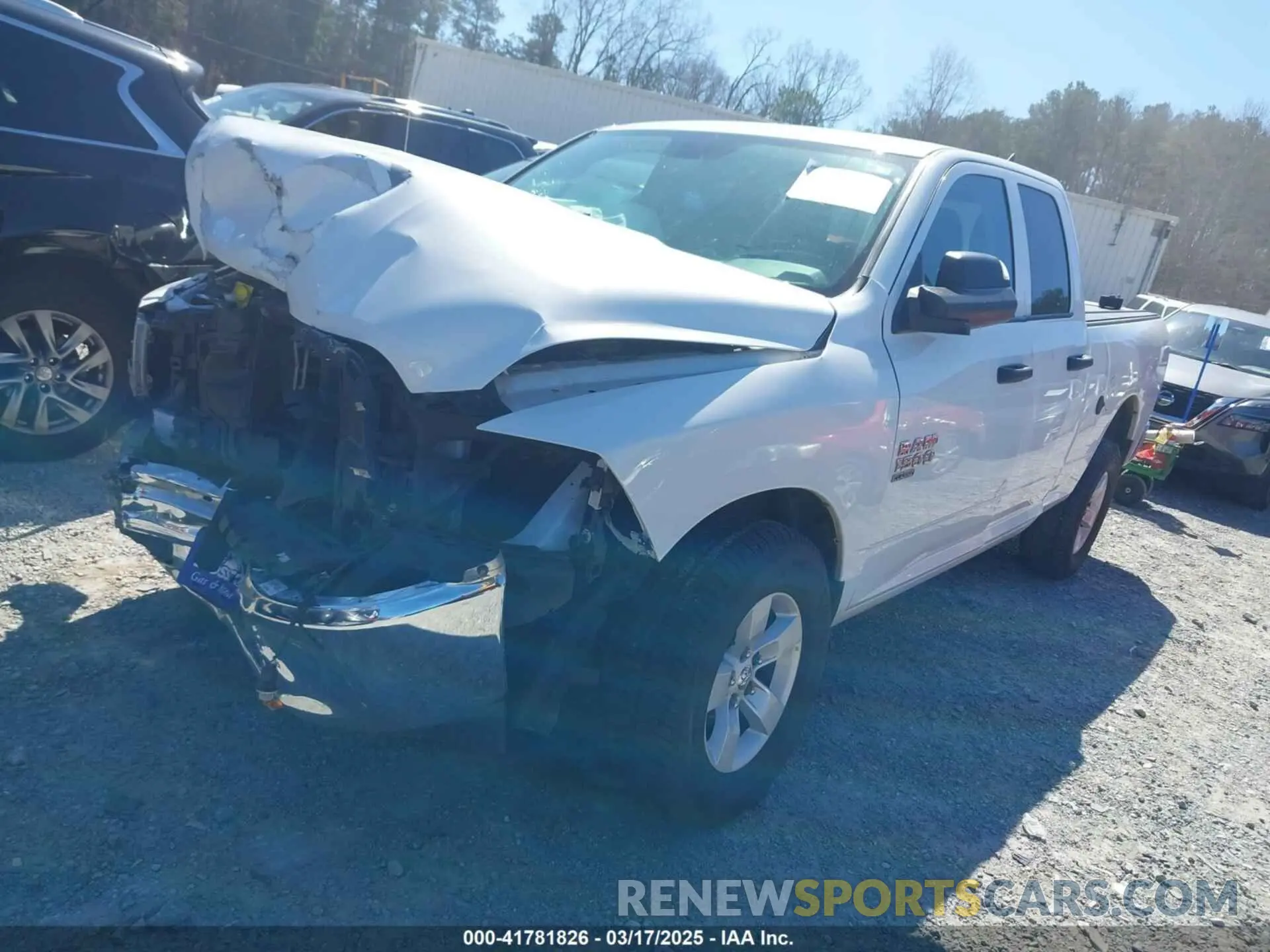2 Photograph of a damaged car 1C6RR6FG4NS171163 RAM 1500 CLASSIC 2022