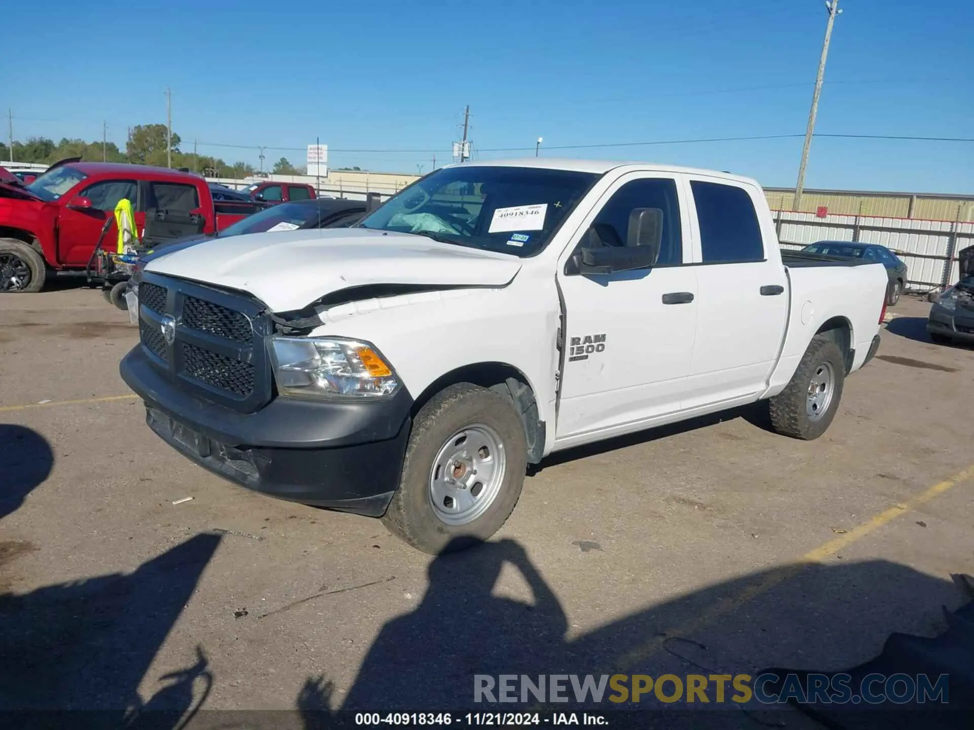 2 Photograph of a damaged car 1C6RR6KG7NS208731 RAM 1500 CLASSIC 2022