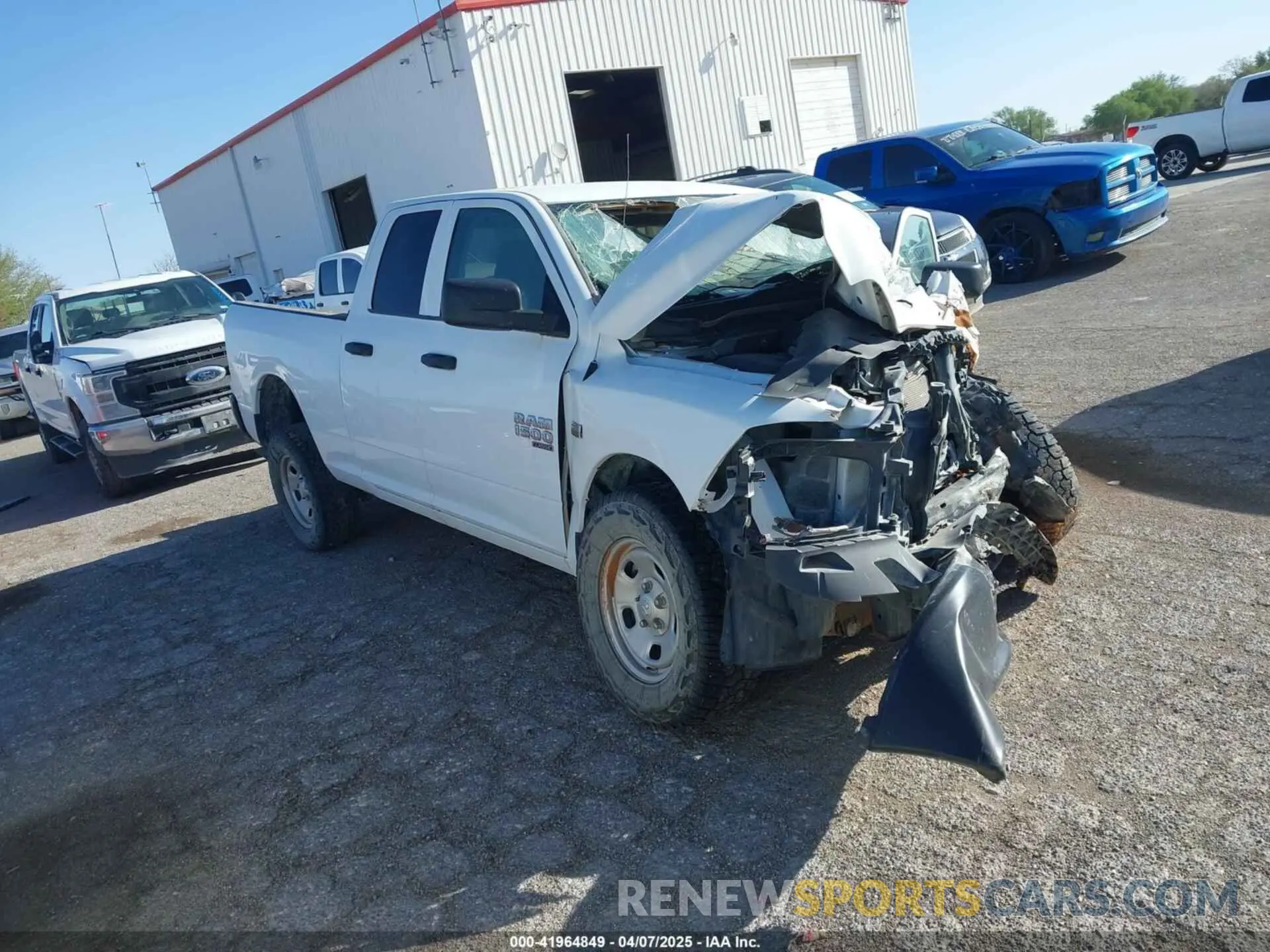 1 Photograph of a damaged car 1C6RR7FT3NS197403 RAM 1500 CLASSIC 2022