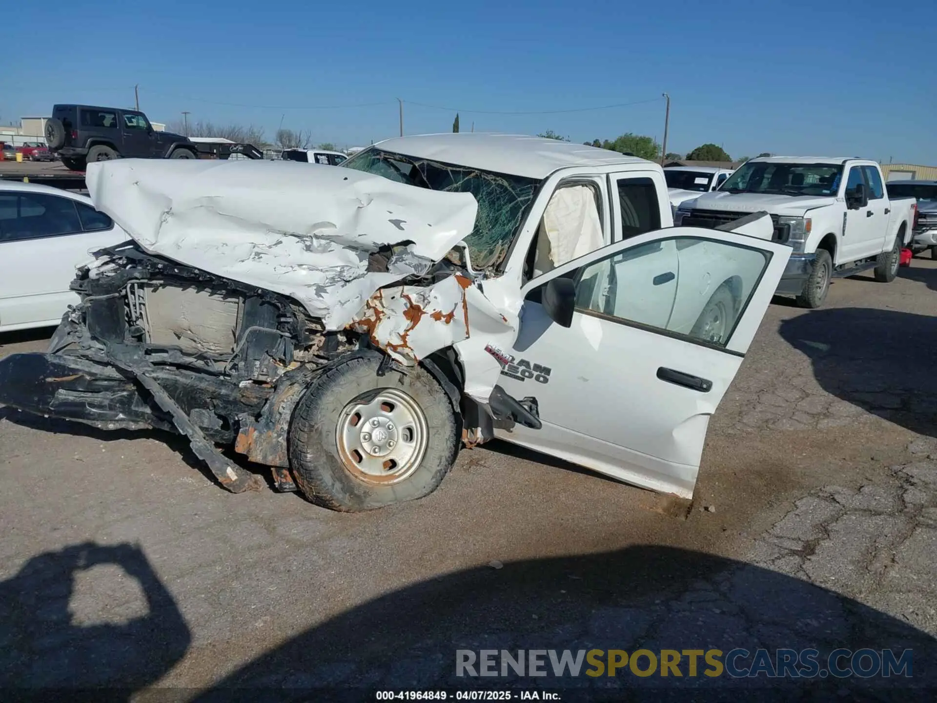 2 Photograph of a damaged car 1C6RR7FT3NS197403 RAM 1500 CLASSIC 2022