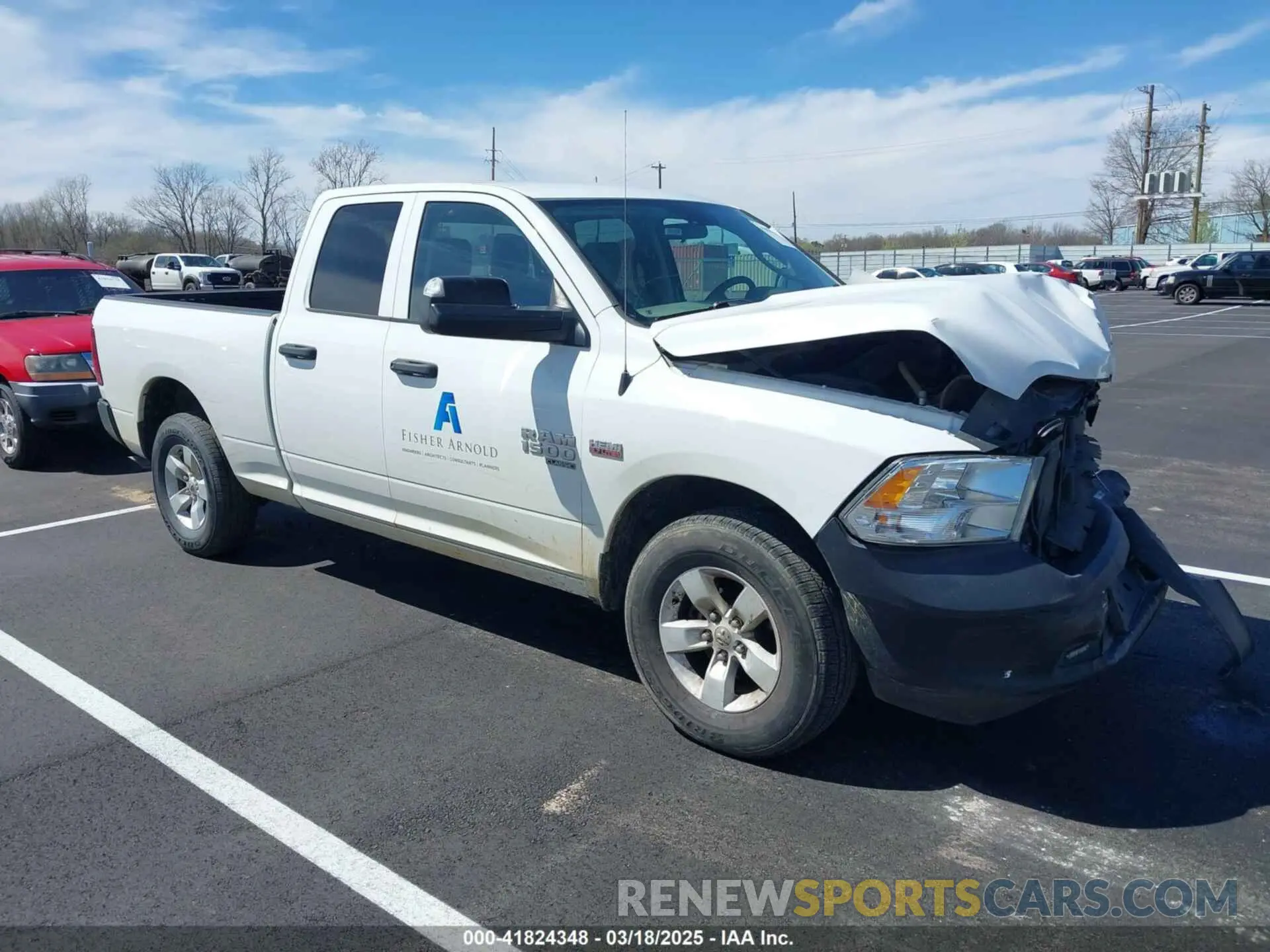 1 Photograph of a damaged car 1C6RR7FT5NS250019 RAM 1500 CLASSIC 2022