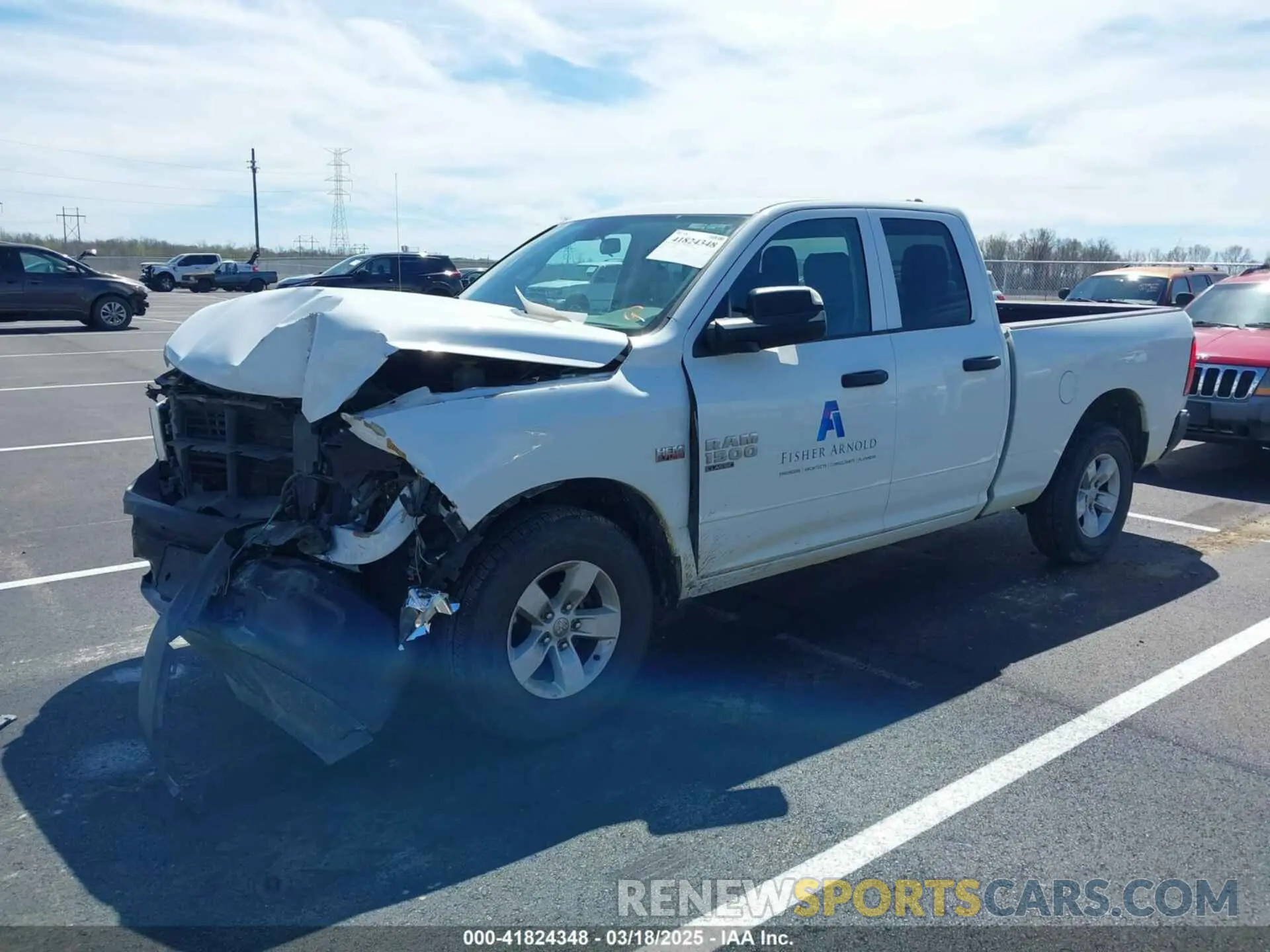 2 Photograph of a damaged car 1C6RR7FT5NS250019 RAM 1500 CLASSIC 2022