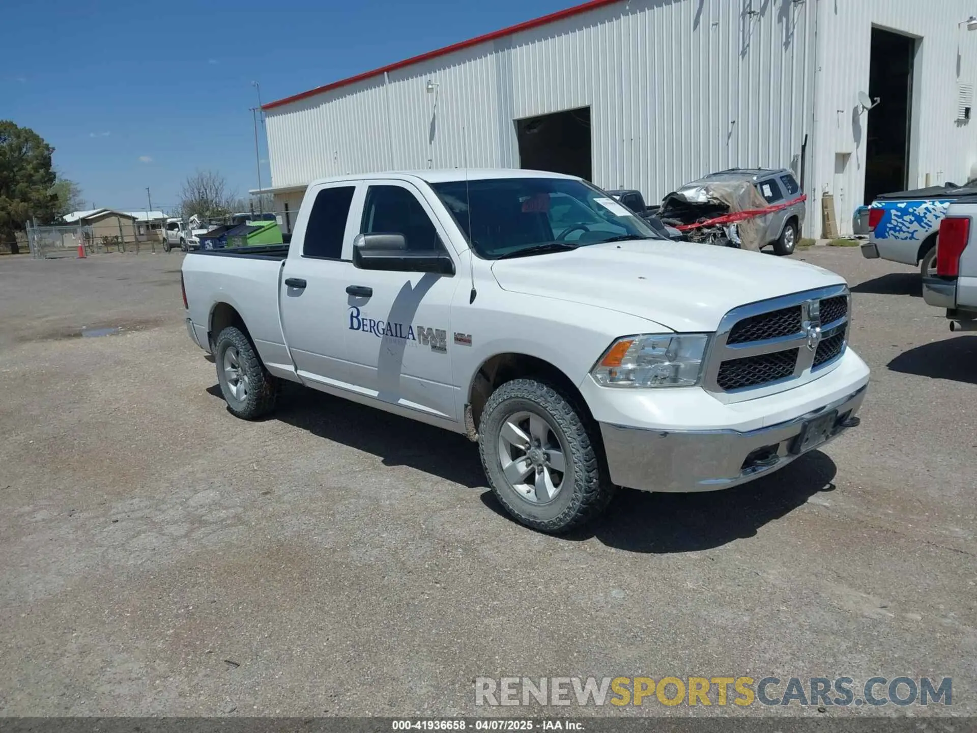 1 Photograph of a damaged car 1C6RR7FT9NS238214 RAM 1500 CLASSIC 2022