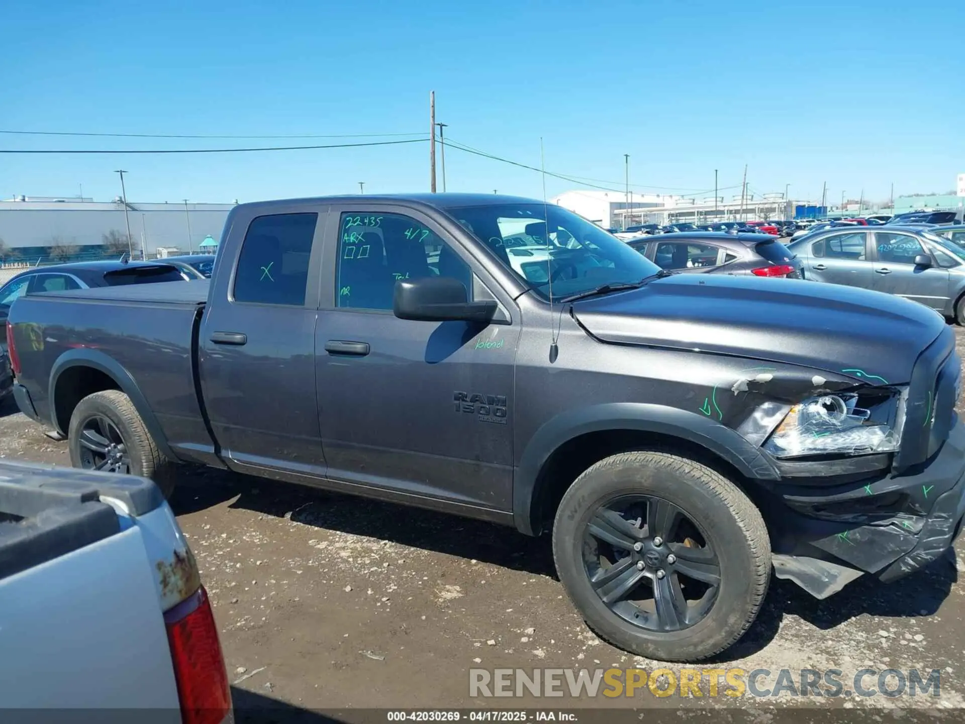 13 Photograph of a damaged car 1C6RR7GG0NS225367 RAM 1500 CLASSIC 2022
