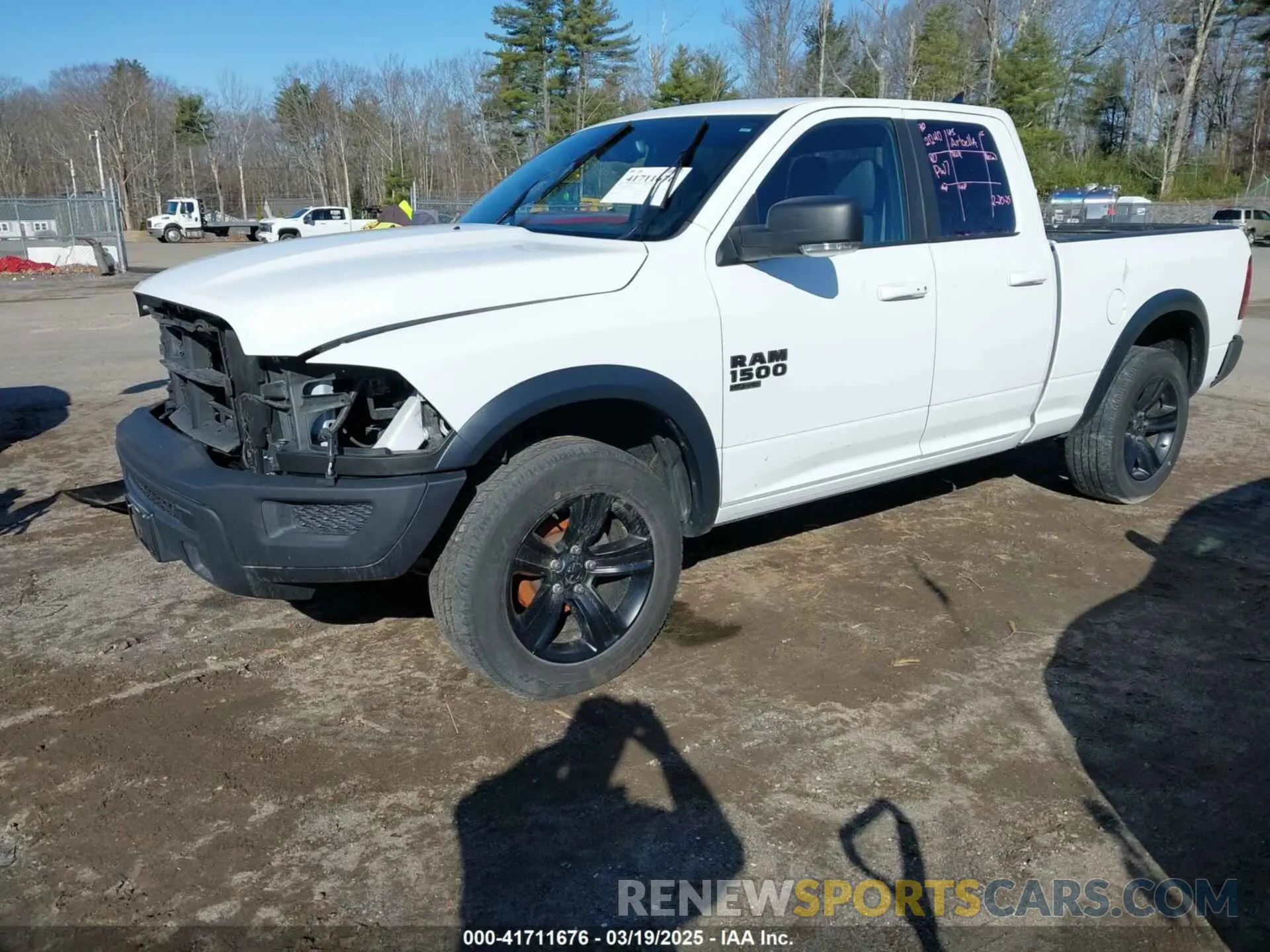 2 Photograph of a damaged car 1C6RR7GG8NS122018 RAM 1500 CLASSIC 2022