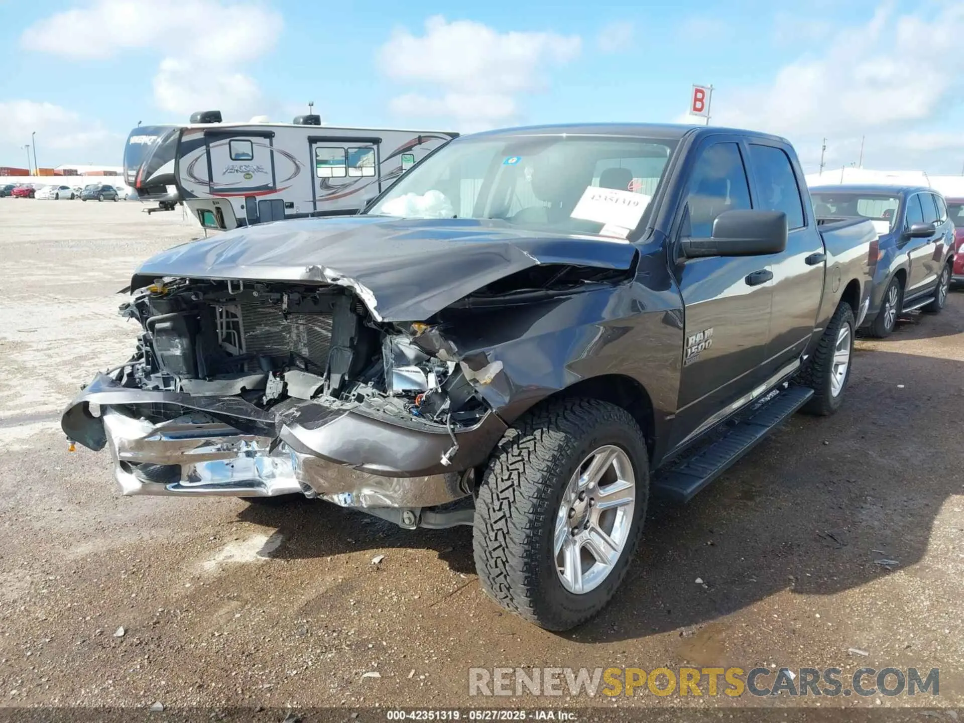 2 Photograph of a damaged car 1C6RR7LG0NS209837 RAM 1500 CLASSIC 2022