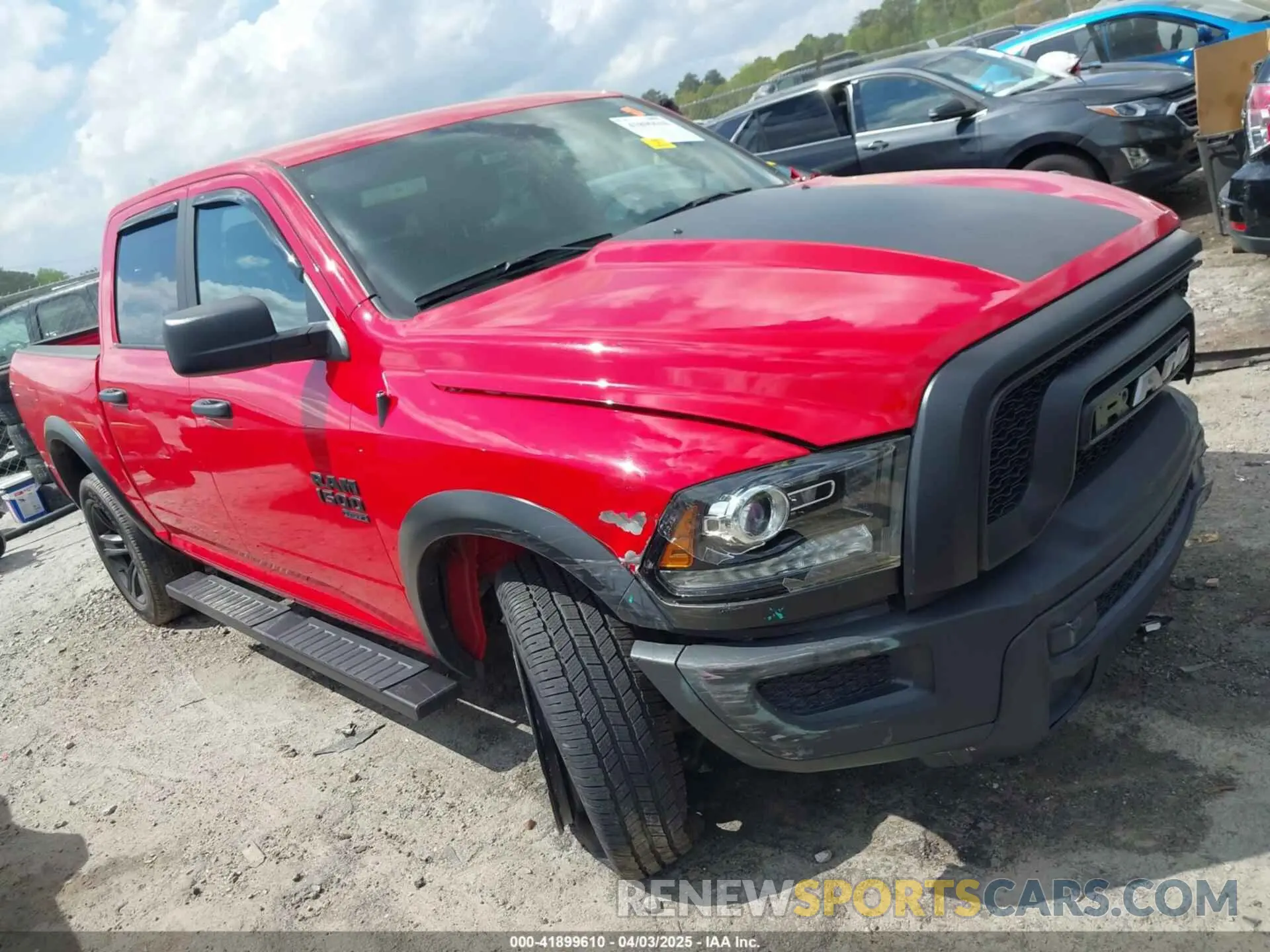 1 Photograph of a damaged car 1C6RR7LG2NS214571 RAM 1500 CLASSIC 2022