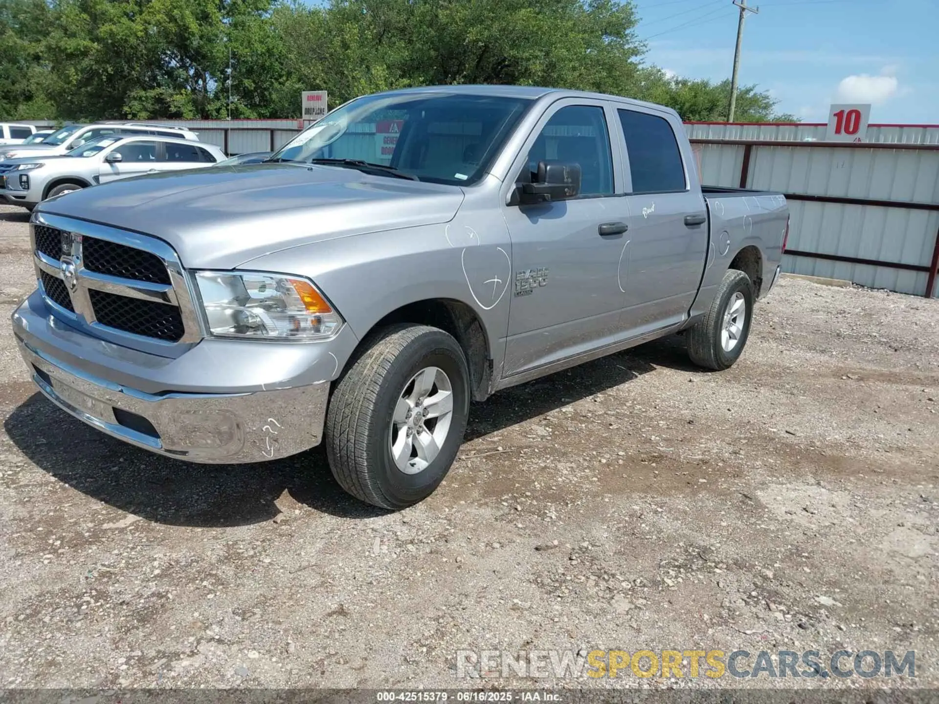 2 Photograph of a damaged car 1C6RR7LG9NS236454 RAM 1500 CLASSIC 2022