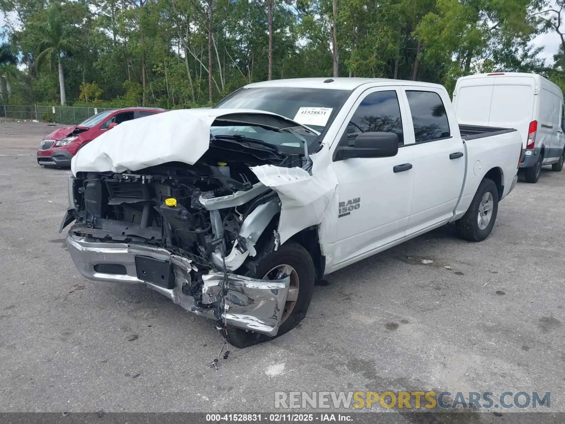 2 Photograph of a damaged car 3C6RR6KG5NG352432 RAM 1500 CLASSIC 2022