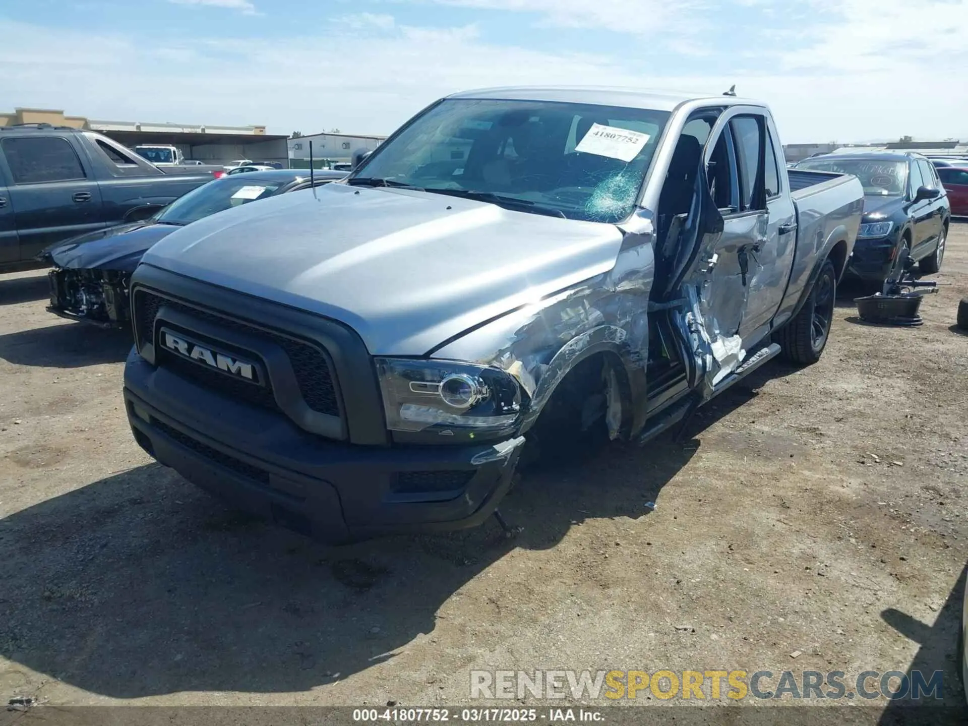 2 Photograph of a damaged car 1C6RR7GG7PS567658 RAM 1500 CLASSIC 2023