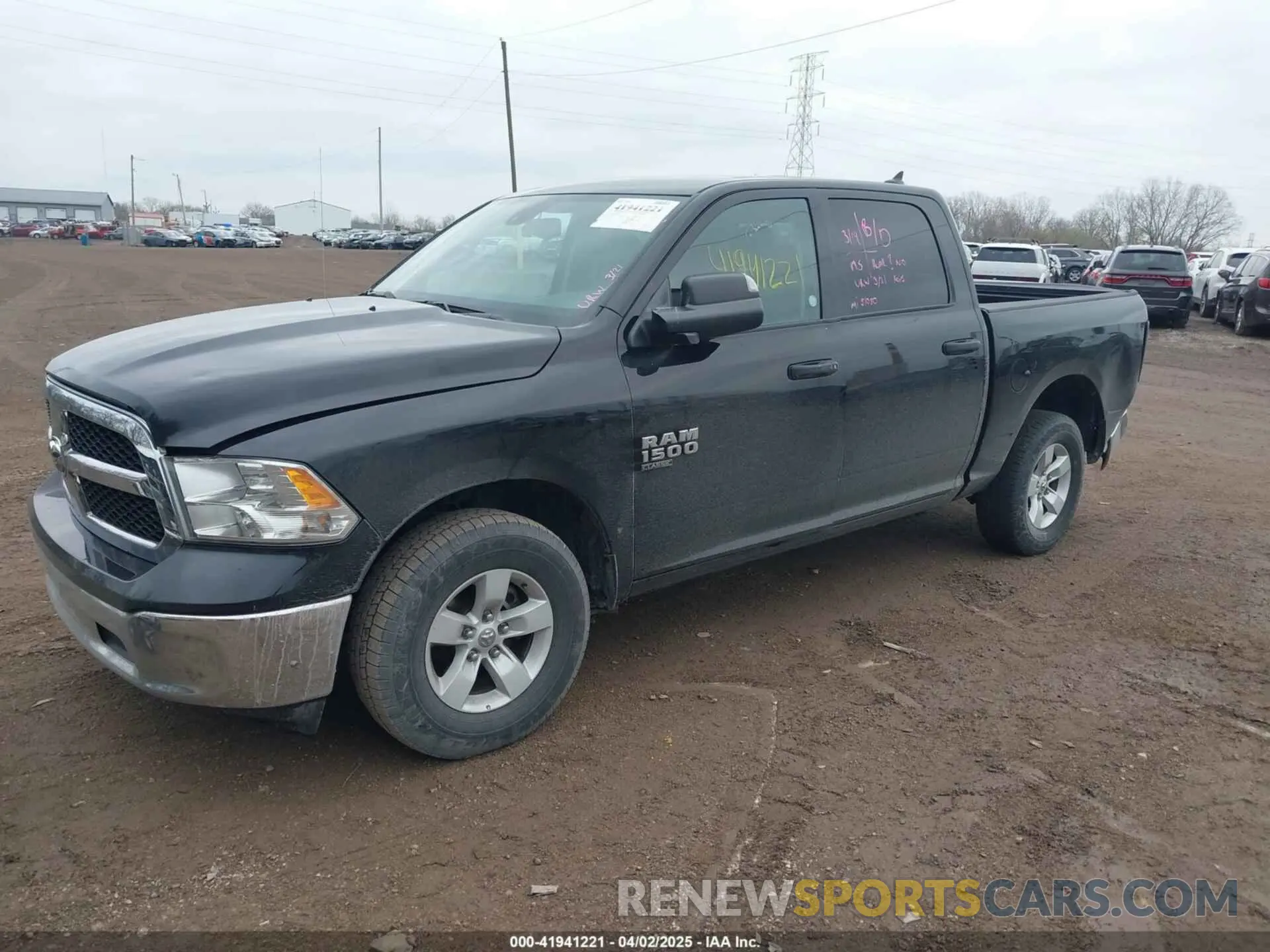2 Photograph of a damaged car 1C6RR7LGXPS519030 RAM 1500 CLASSIC 2023