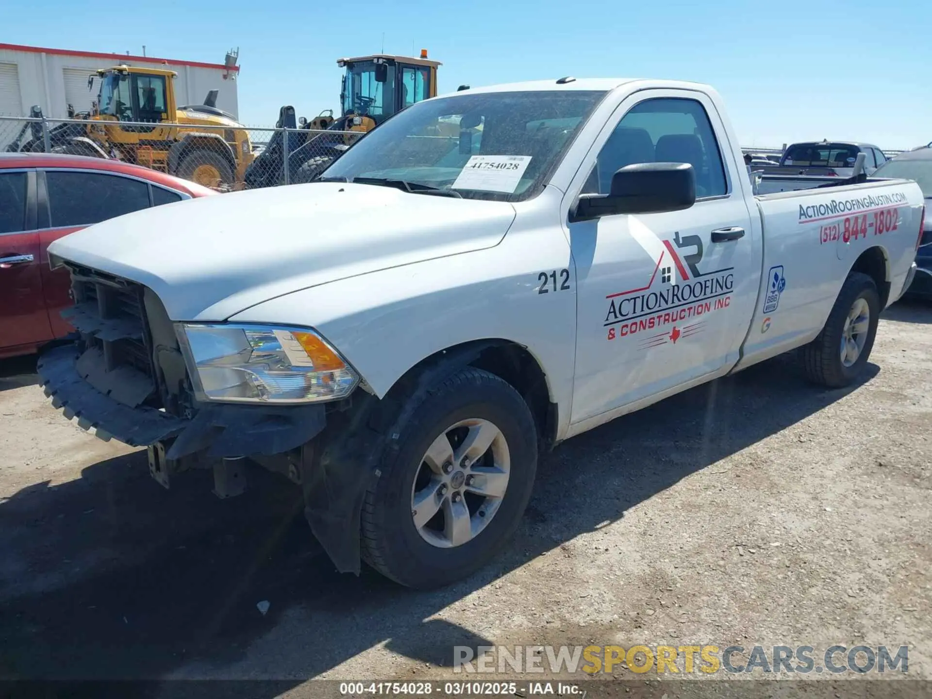 2 Photograph of a damaged car 3C6JR6DG5PG550876 RAM 1500 CLASSIC 2023