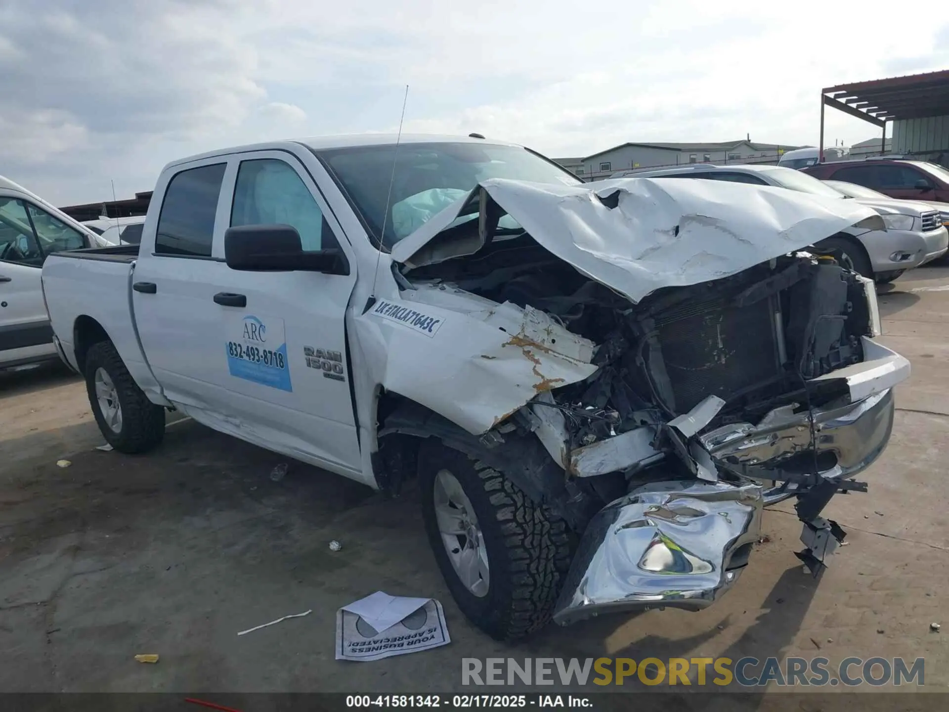 1 Photograph of a damaged car 3C6RR7KG3PG668288 RAM 1500 CLASSIC 2023