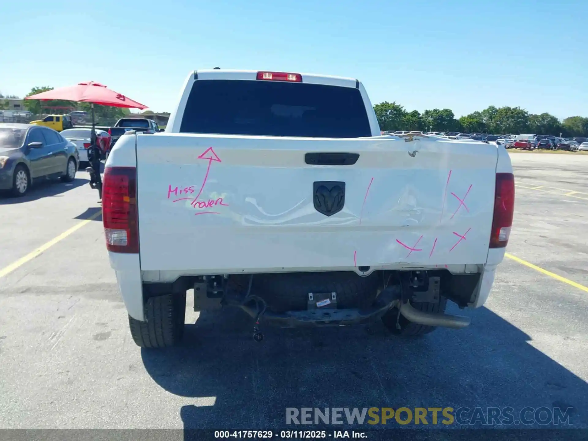 16 Photograph of a damaged car 1C6RR6LG6RS127563 RAM 1500 CLASSIC 2024