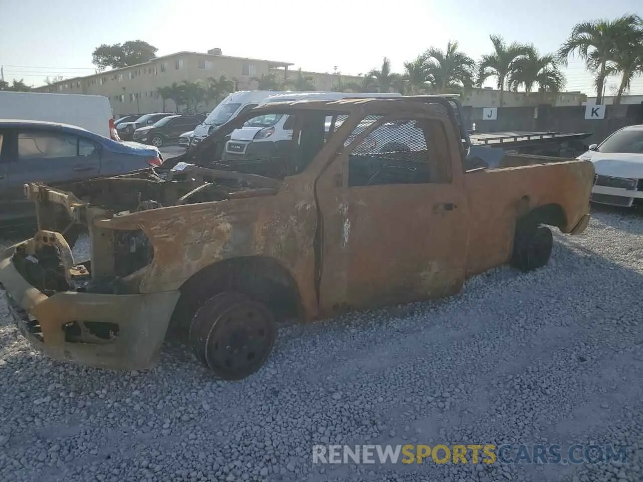 1 Photograph of a damaged car 3C6MR4AJXKG610581 RAM 2500 2019