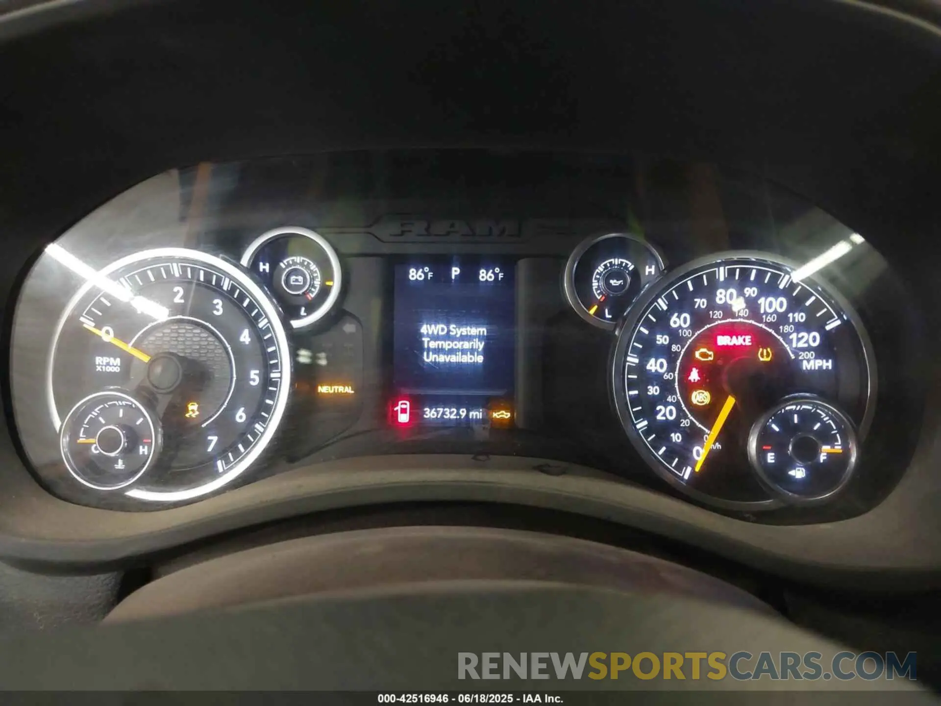 7 Photograph of a damaged car 3C6UR5CJ6KG620320 RAM 2500 2019