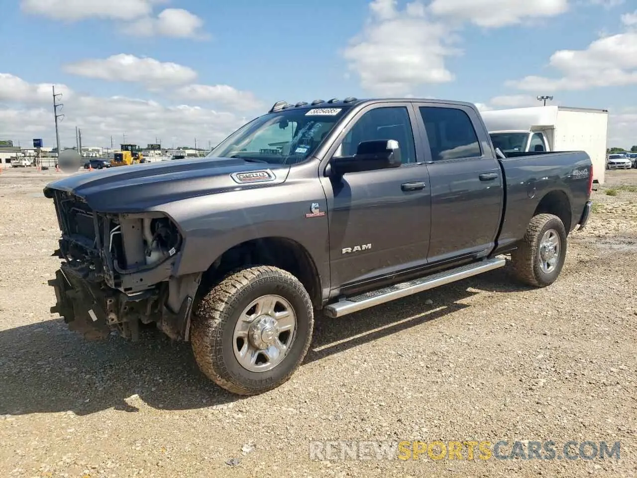 1 Photograph of a damaged car 3C6UR5CL4KG619510 RAM 2500 2019
