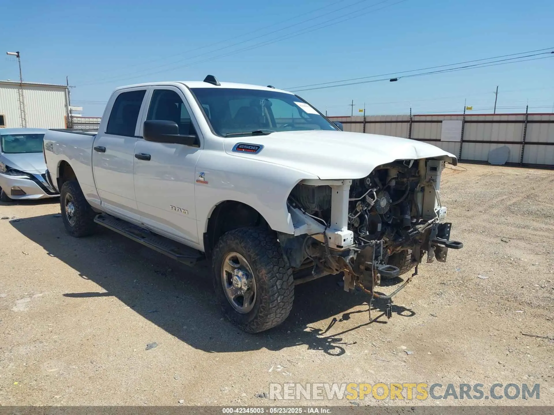 1 Photograph of a damaged car 3C6UR5CL6KG621369 RAM 2500 2019