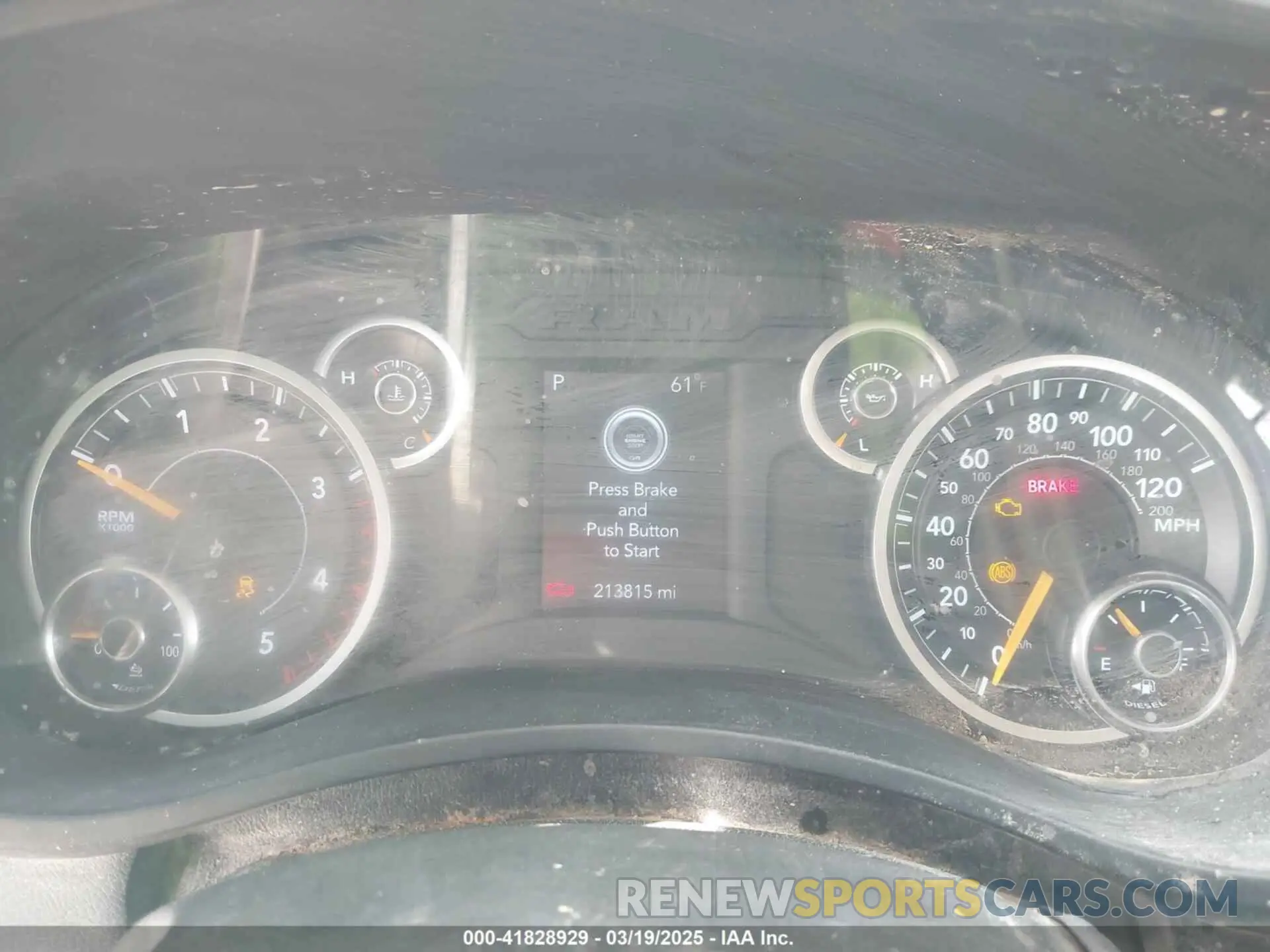 7 Photograph of a damaged car 3C6UR5CLXKG534669 RAM 2500 2019