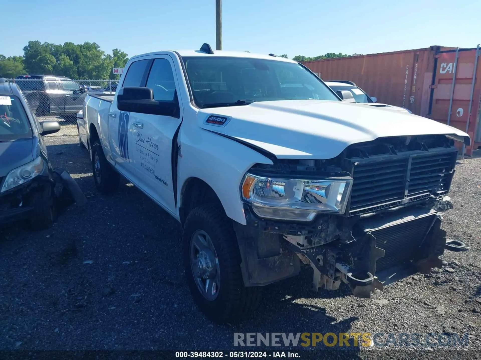 1 Photograph of a damaged car 3C6UR5DL1KG620922 RAM 2500 2019