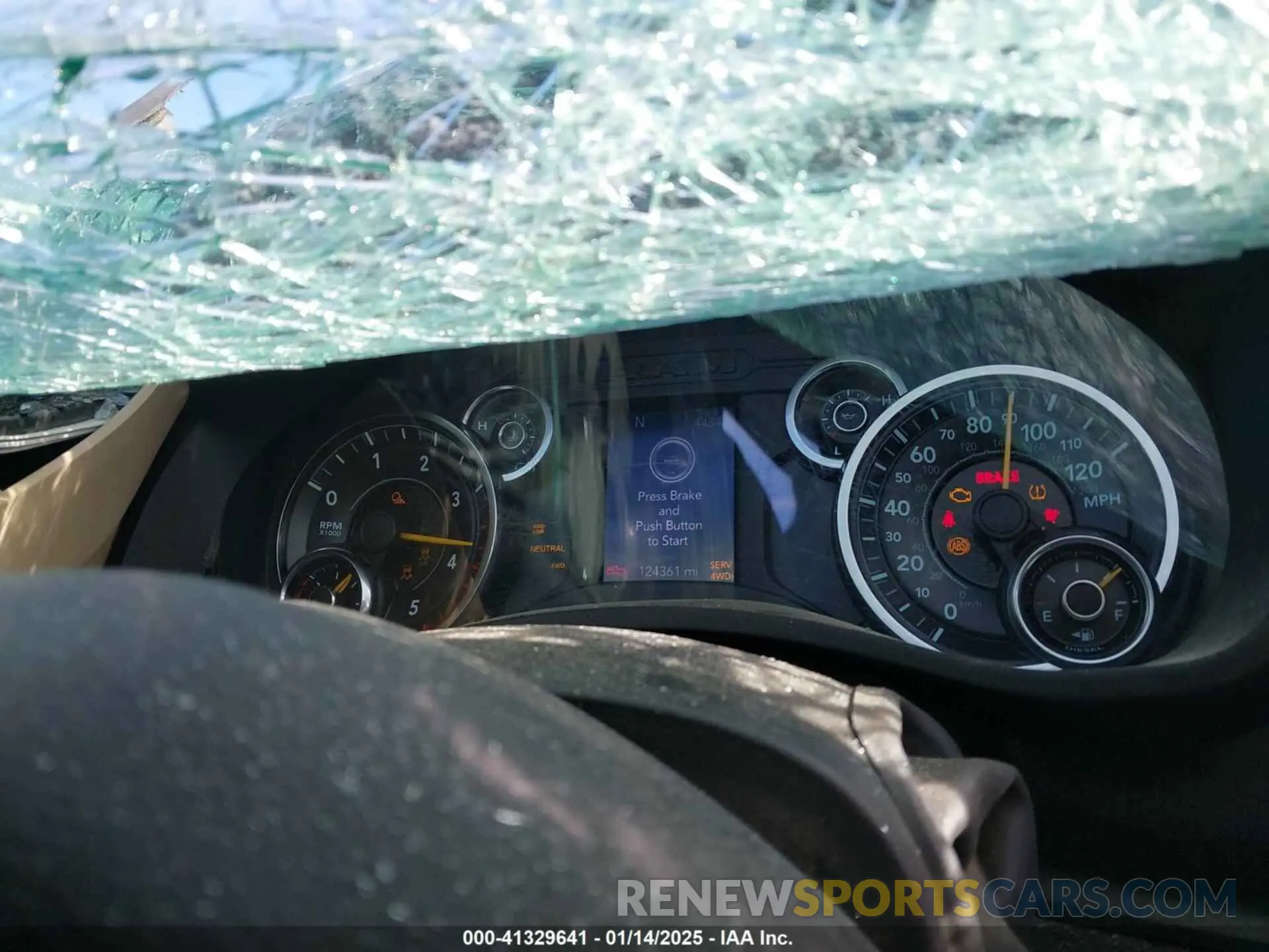 7 Photograph of a damaged car 3C6UR5DL1KG663656 RAM 2500 2019